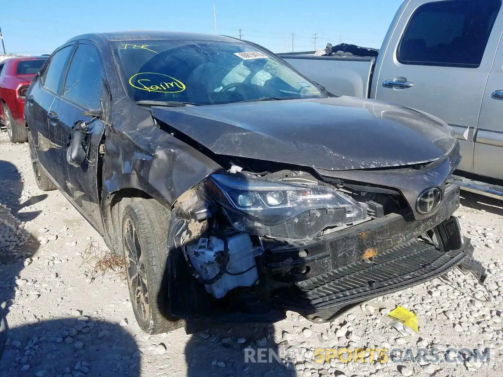 1 Photograph of a damaged car 5YFBURHE9KP893022 TOYOTA COROLLA 2019