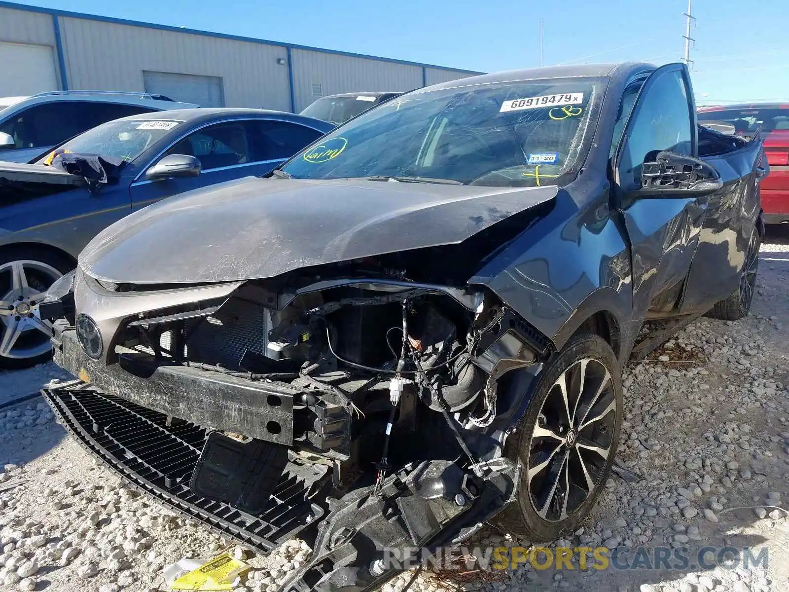 2 Photograph of a damaged car 5YFBURHE9KP893022 TOYOTA COROLLA 2019