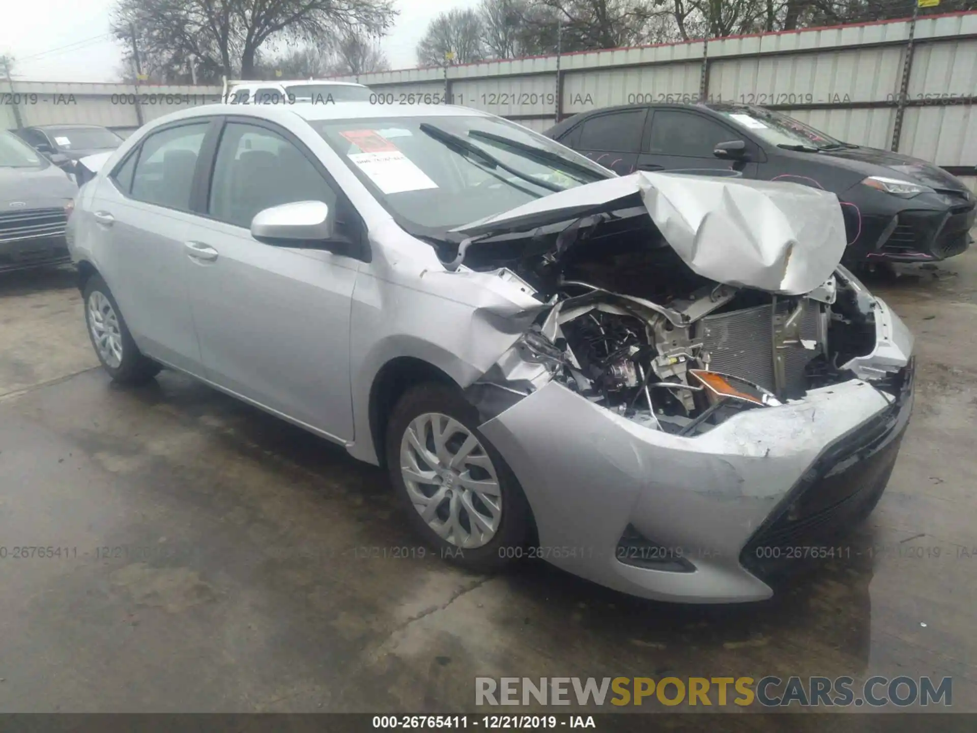 1 Photograph of a damaged car 5YFBURHE9KP893053 TOYOTA COROLLA 2019