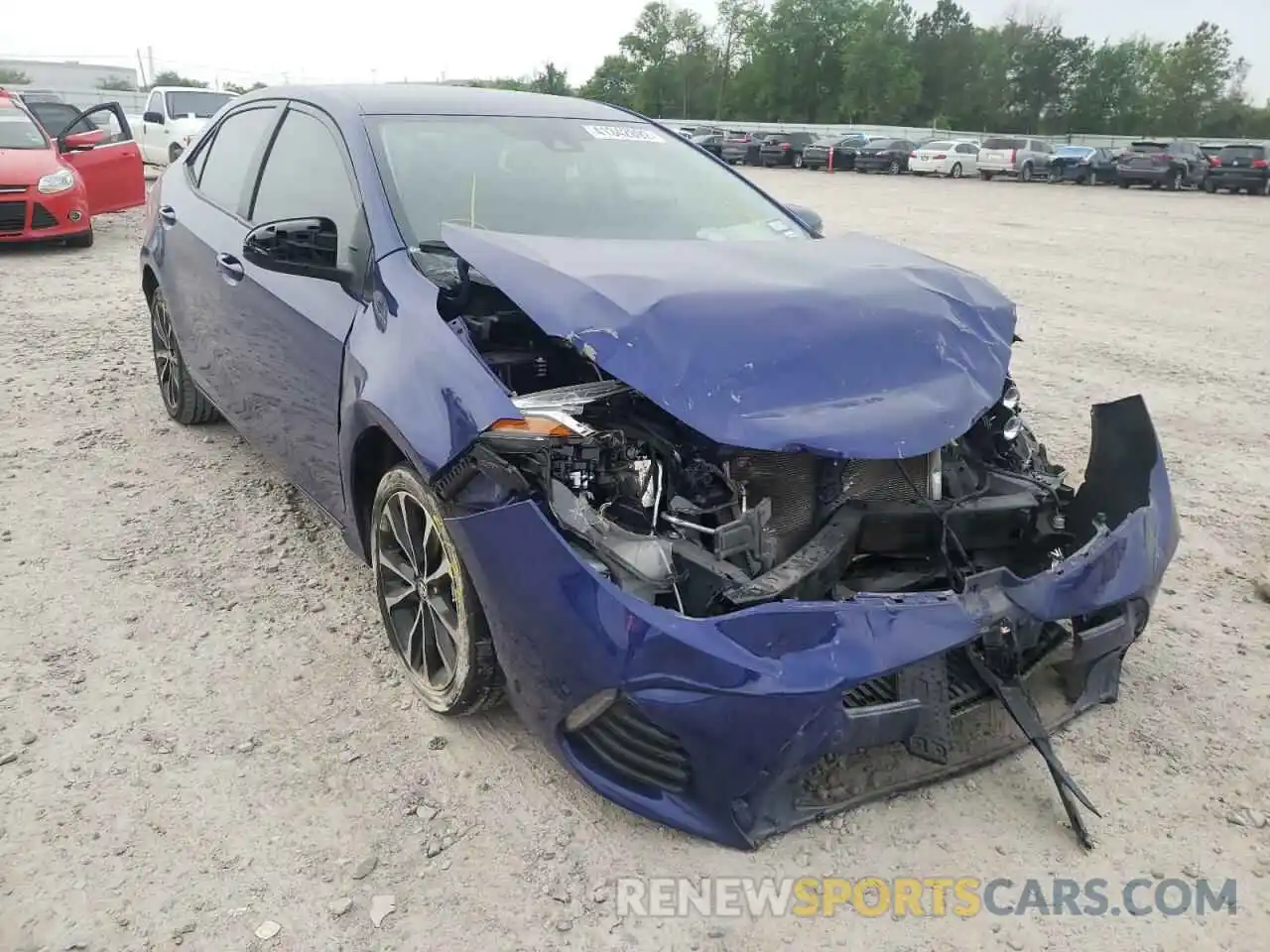 1 Photograph of a damaged car 5YFBURHE9KP893098 TOYOTA COROLLA 2019