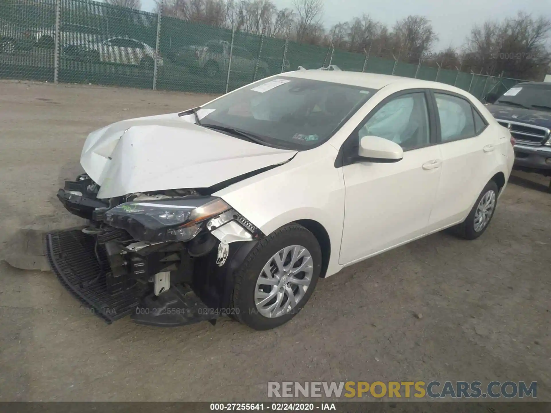 2 Photograph of a damaged car 5YFBURHE9KP893943 TOYOTA COROLLA 2019