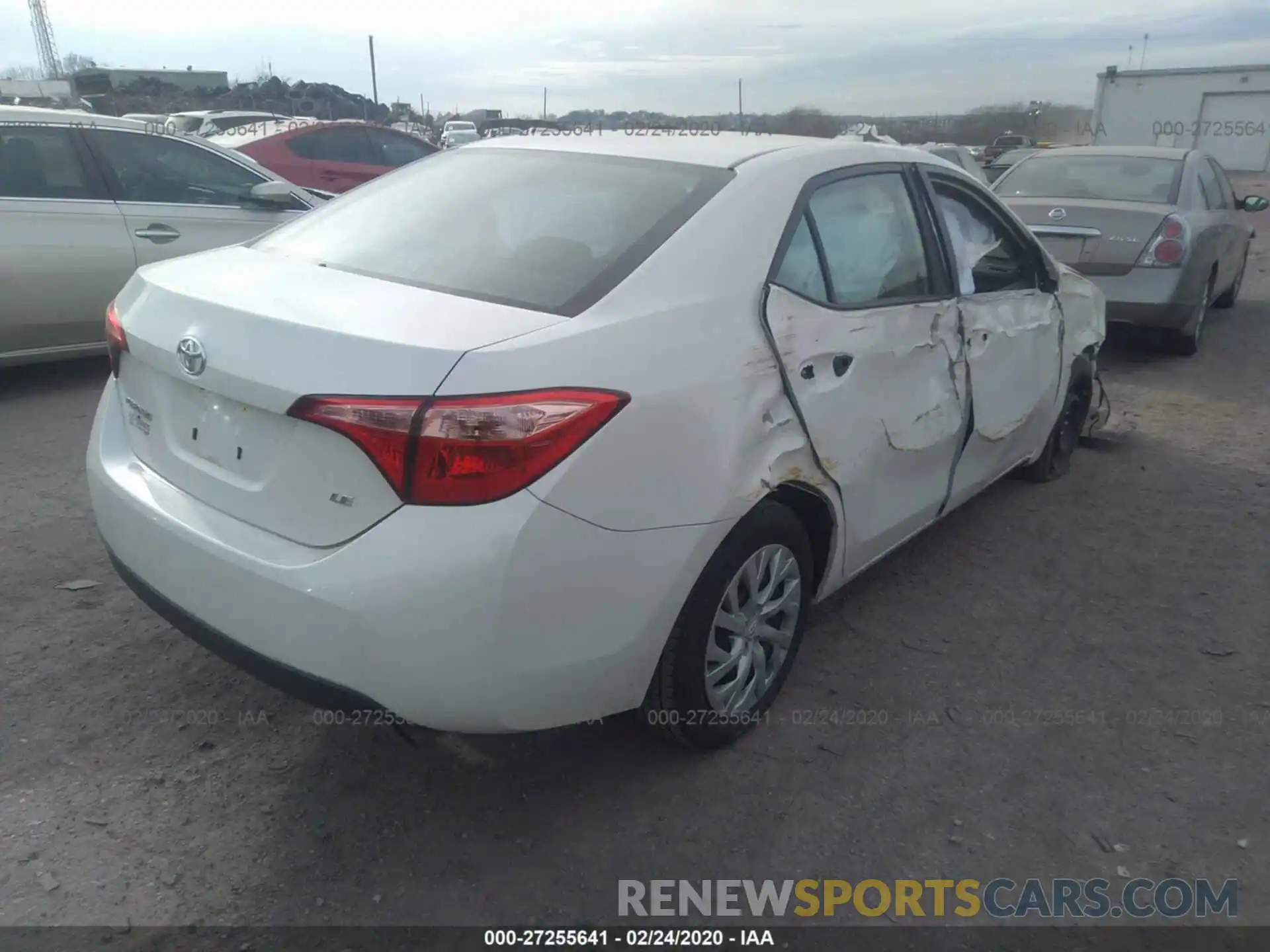 4 Photograph of a damaged car 5YFBURHE9KP893943 TOYOTA COROLLA 2019