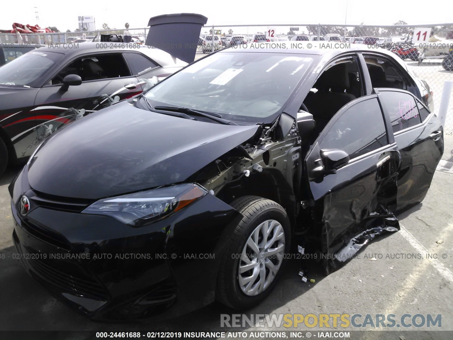 2 Photograph of a damaged car 5YFBURHE9KP894610 TOYOTA COROLLA 2019