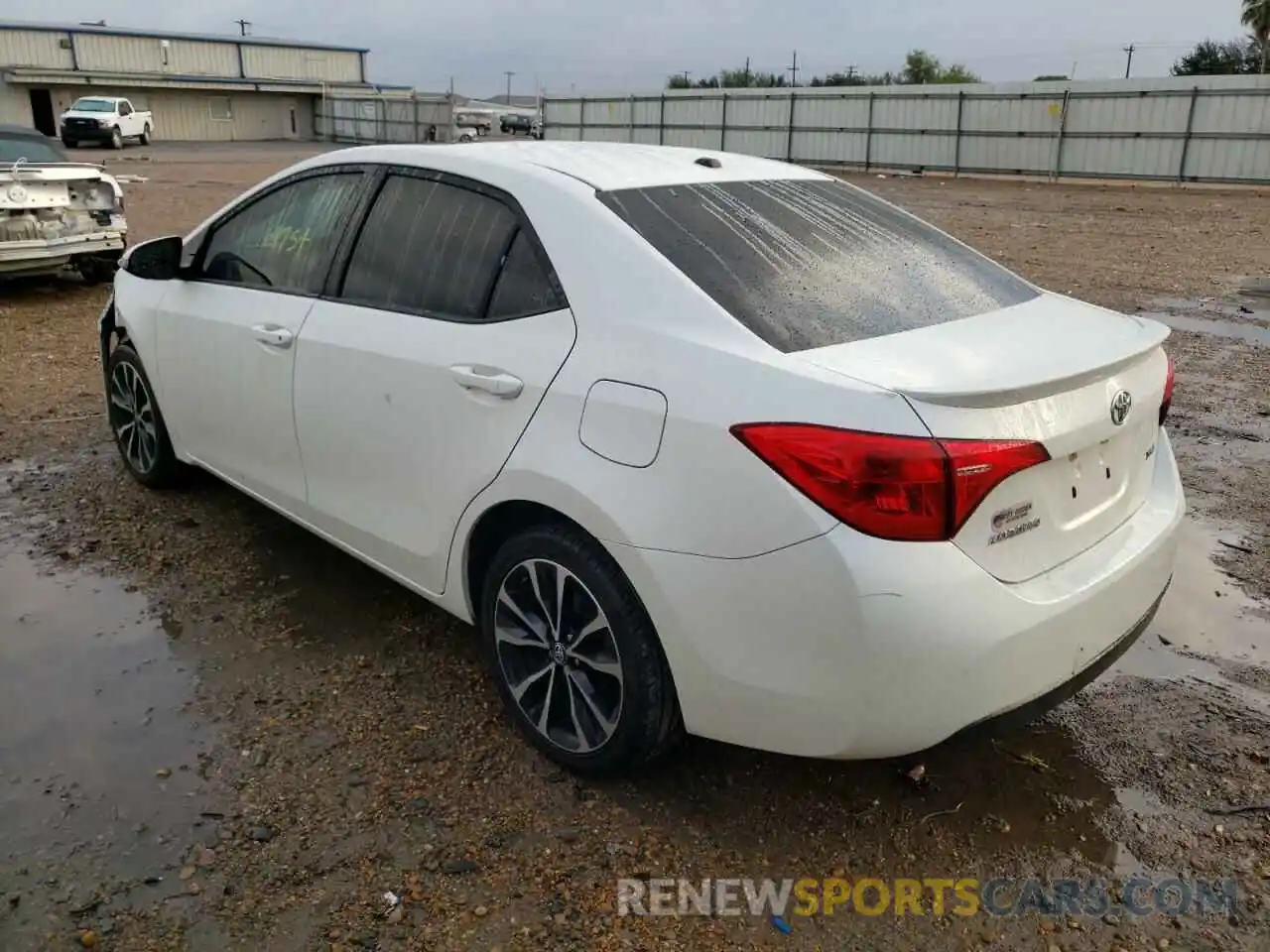 3 Photograph of a damaged car 5YFBURHE9KP895322 TOYOTA COROLLA 2019