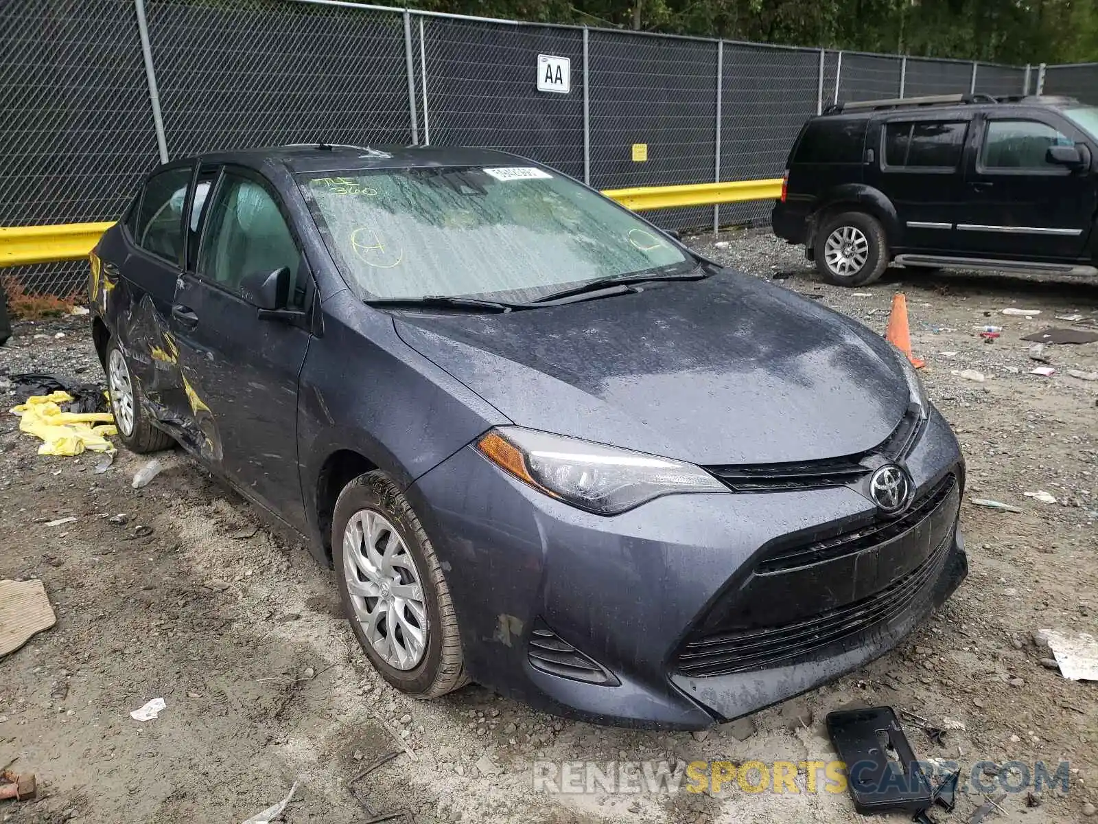 1 Photograph of a damaged car 5YFBURHE9KP895451 TOYOTA COROLLA 2019