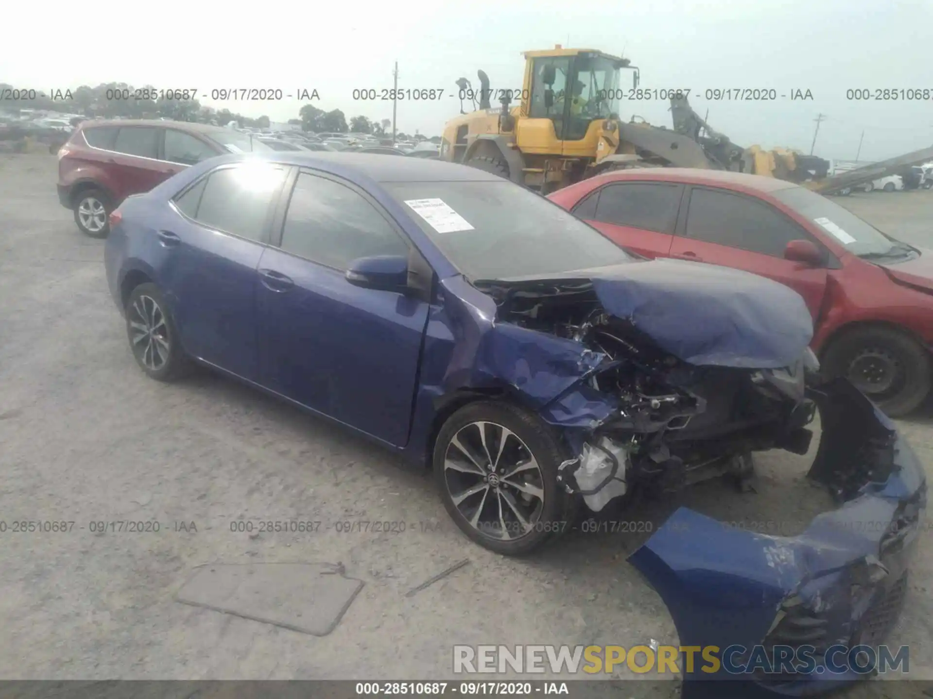 1 Photograph of a damaged car 5YFBURHE9KP895840 TOYOTA COROLLA 2019