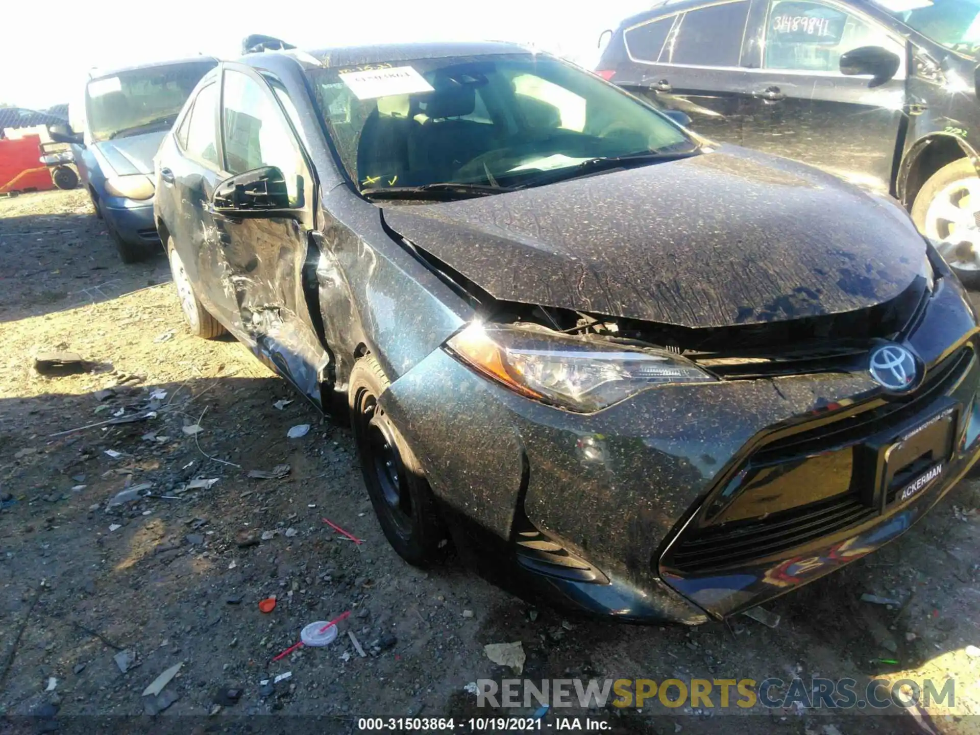 1 Photograph of a damaged car 5YFBURHE9KP896096 TOYOTA COROLLA 2019