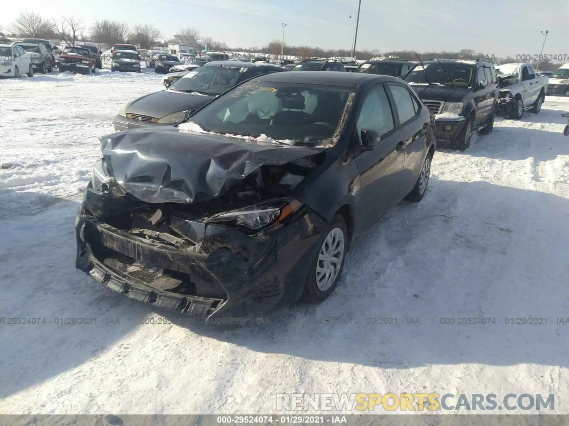 2 Photograph of a damaged car 5YFBURHE9KP897216 TOYOTA COROLLA 2019