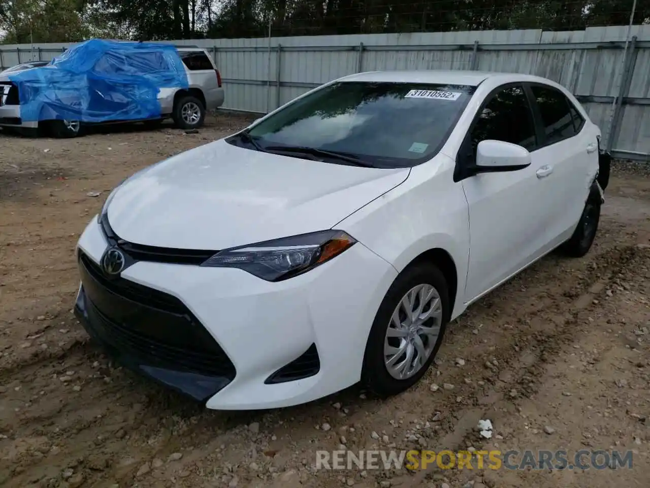 2 Photograph of a damaged car 5YFBURHE9KP897457 TOYOTA COROLLA 2019