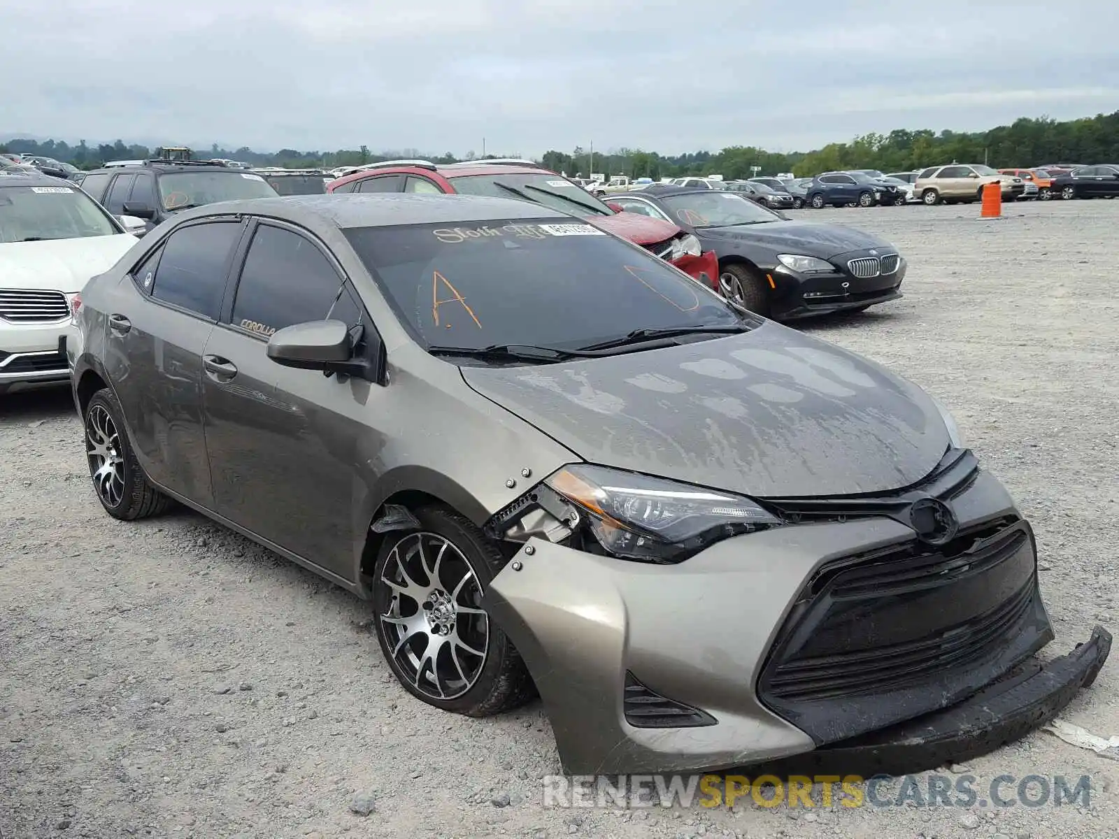 1 Photograph of a damaged car 5YFBURHE9KP897586 TOYOTA COROLLA 2019