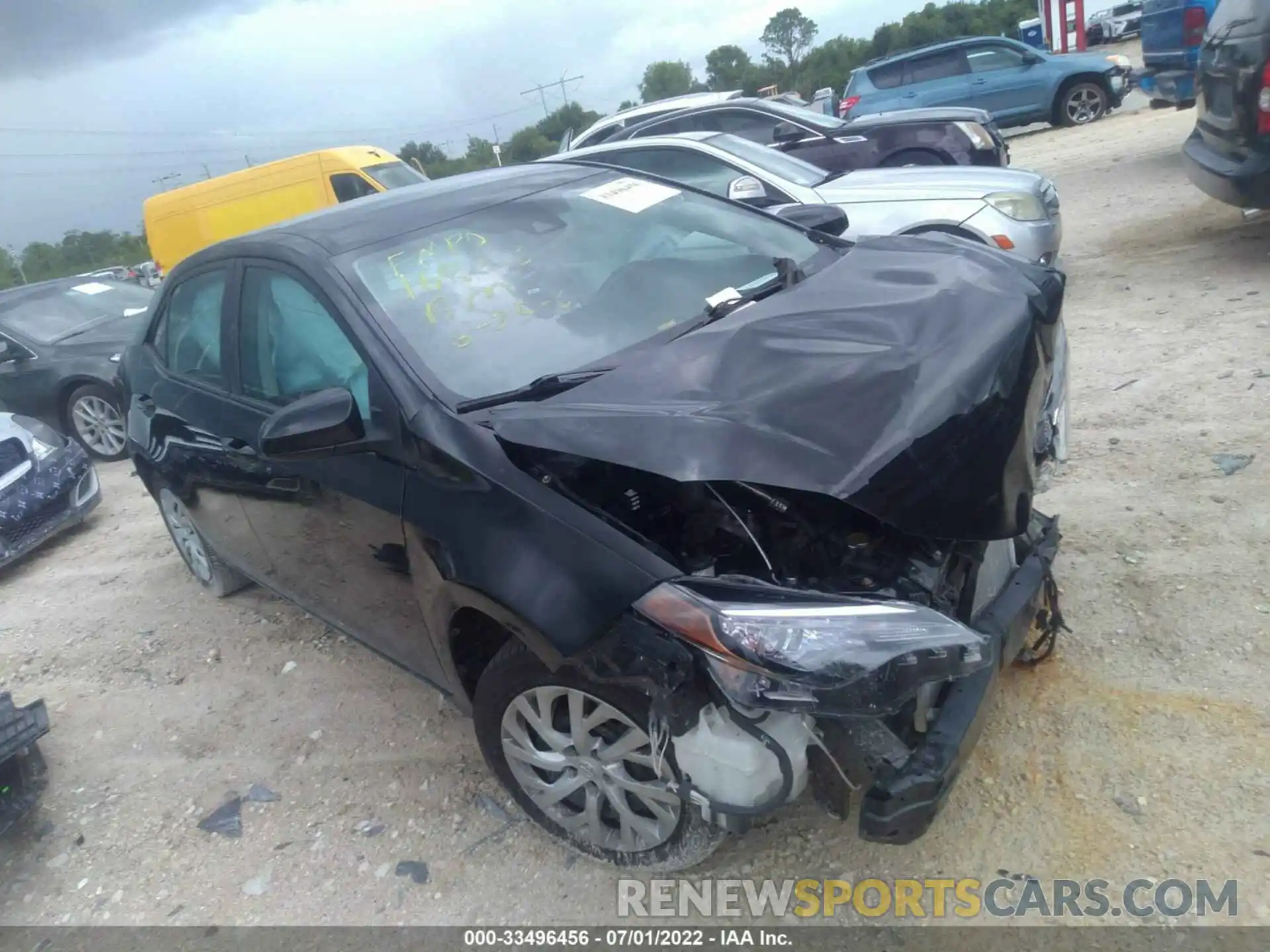 1 Photograph of a damaged car 5YFBURHE9KP897877 TOYOTA COROLLA 2019