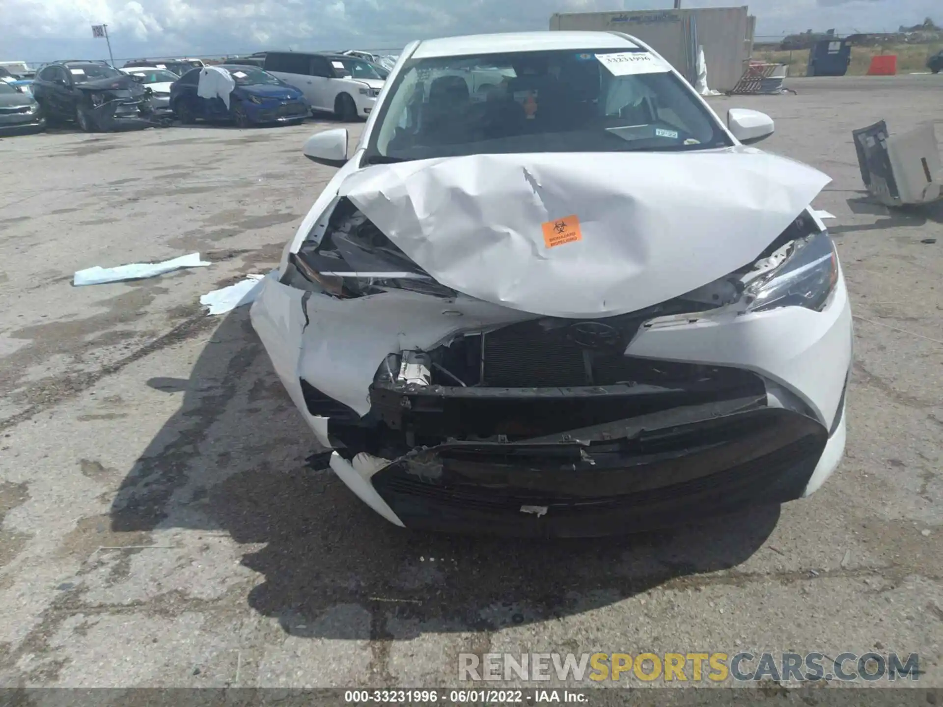 6 Photograph of a damaged car 5YFBURHE9KP897880 TOYOTA COROLLA 2019