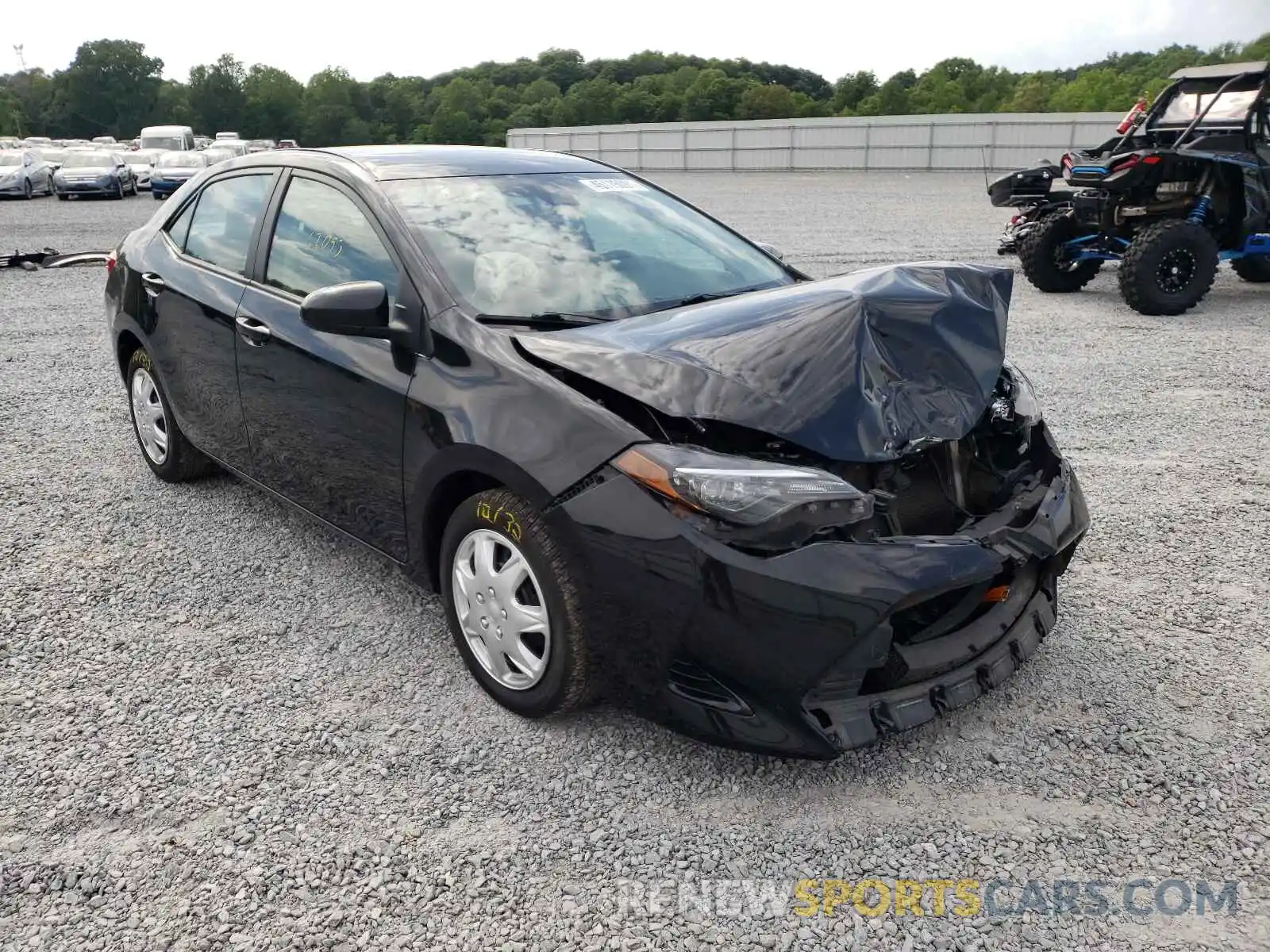 1 Photograph of a damaged car 5YFBURHE9KP898107 TOYOTA COROLLA 2019