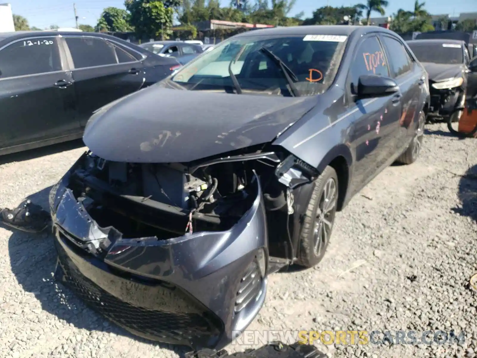 2 Photograph of a damaged car 5YFBURHE9KP898415 TOYOTA COROLLA 2019