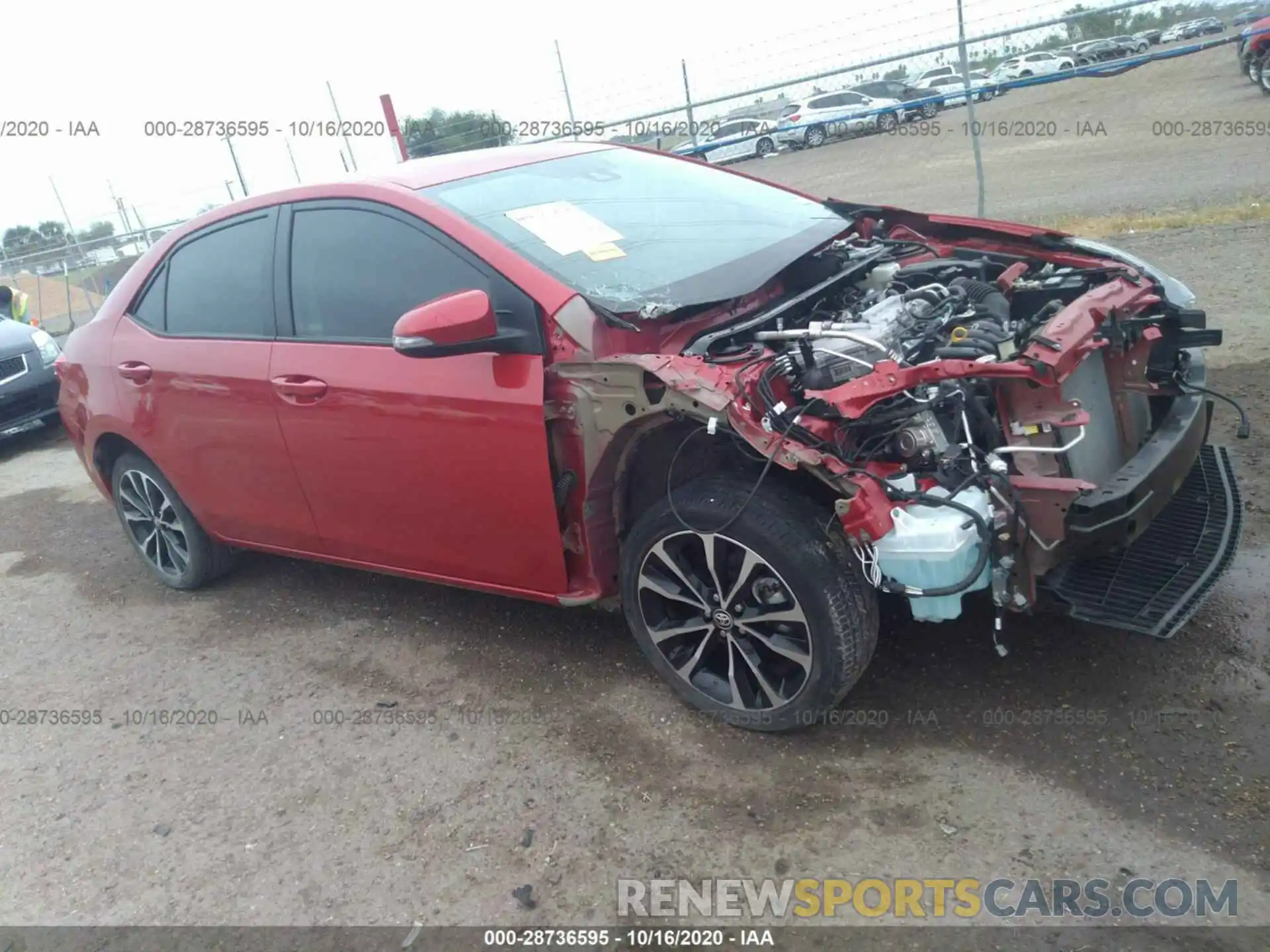 1 Photograph of a damaged car 5YFBURHE9KP898639 TOYOTA COROLLA 2019