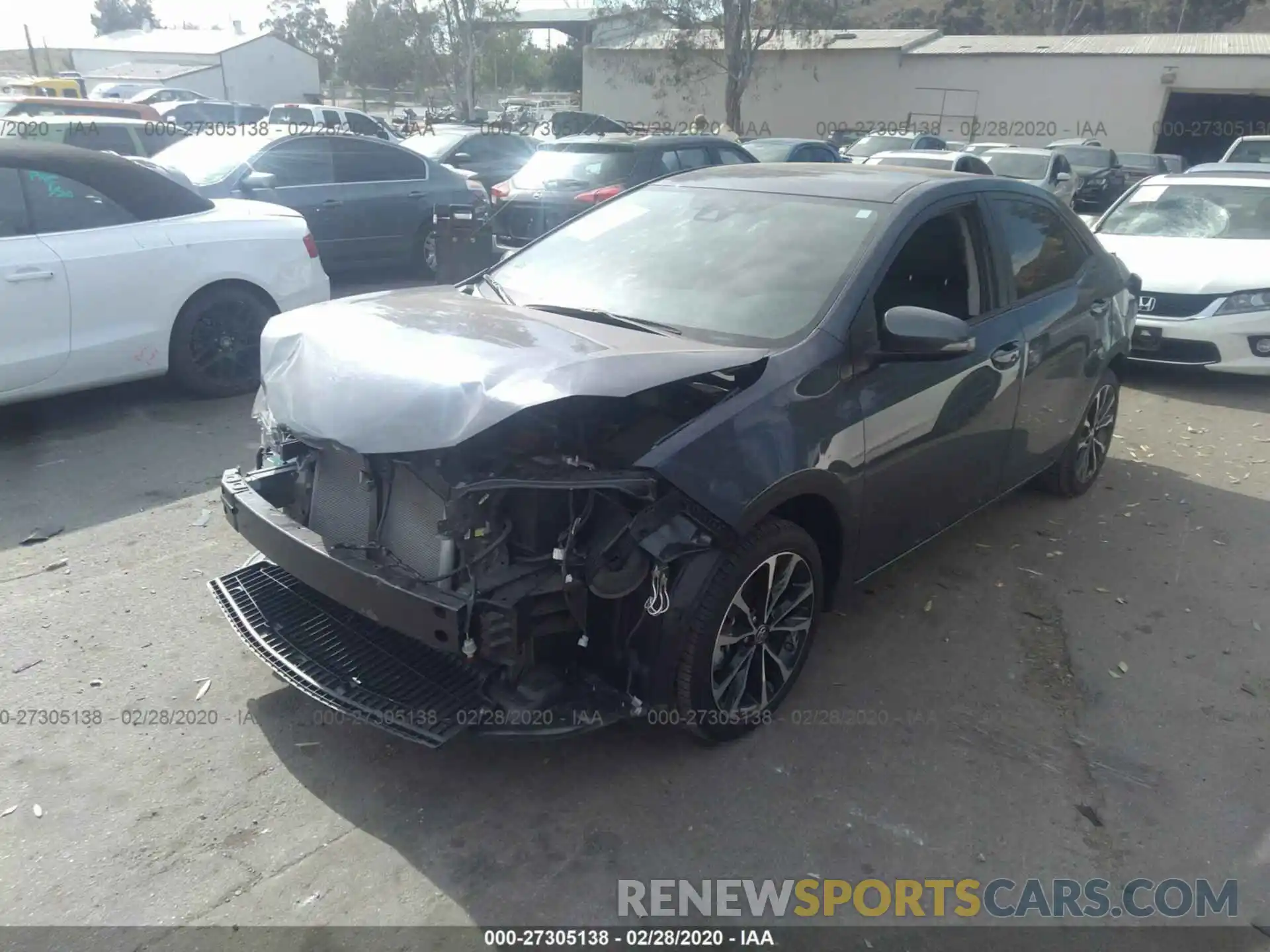 2 Photograph of a damaged car 5YFBURHE9KP899242 TOYOTA COROLLA 2019