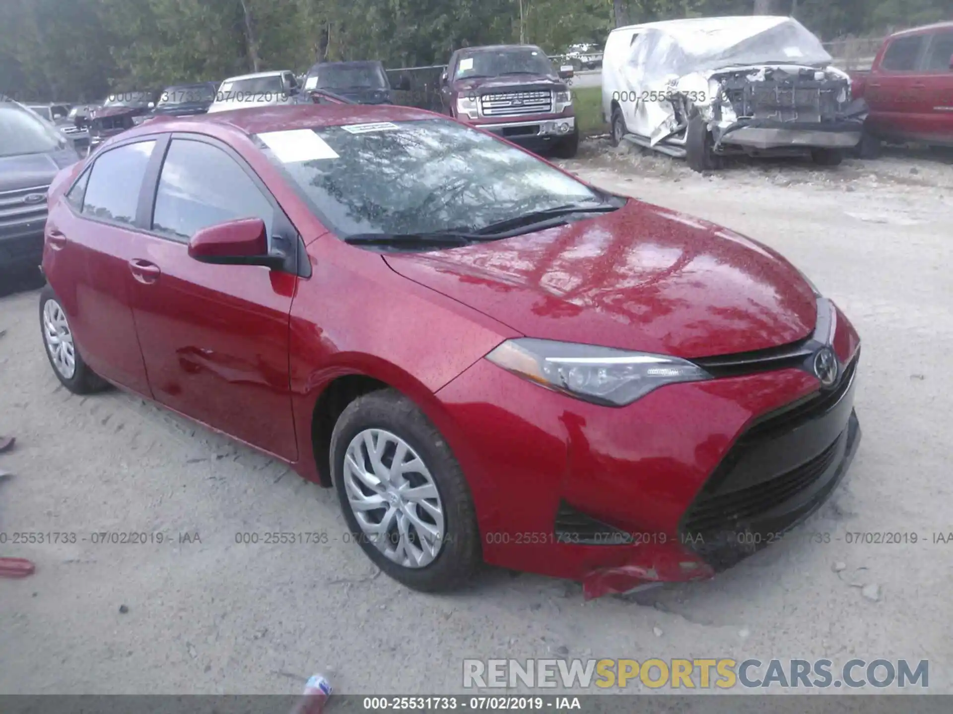 1 Photograph of a damaged car 5YFBURHE9KP899306 TOYOTA COROLLA 2019