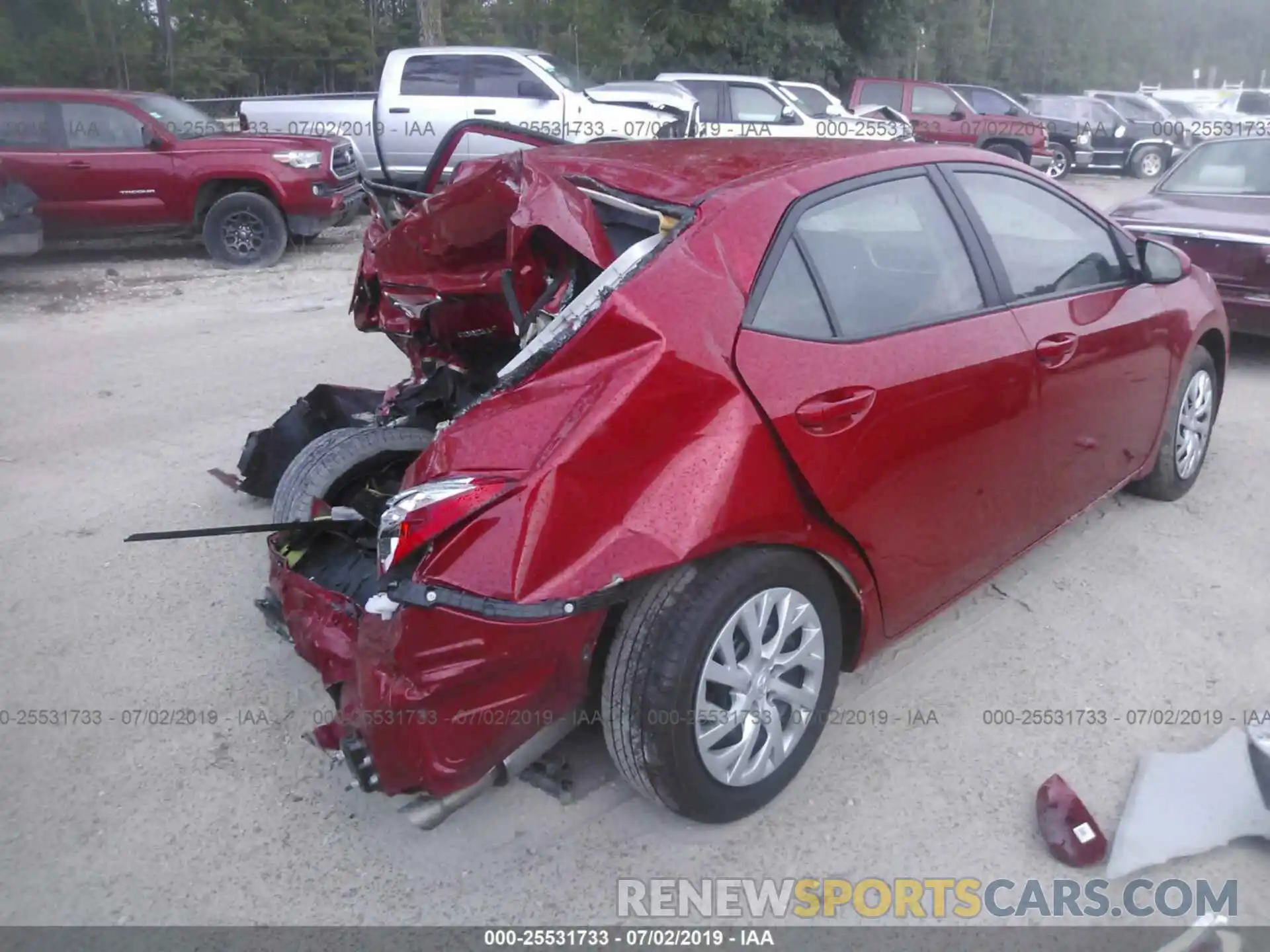 4 Photograph of a damaged car 5YFBURHE9KP899306 TOYOTA COROLLA 2019