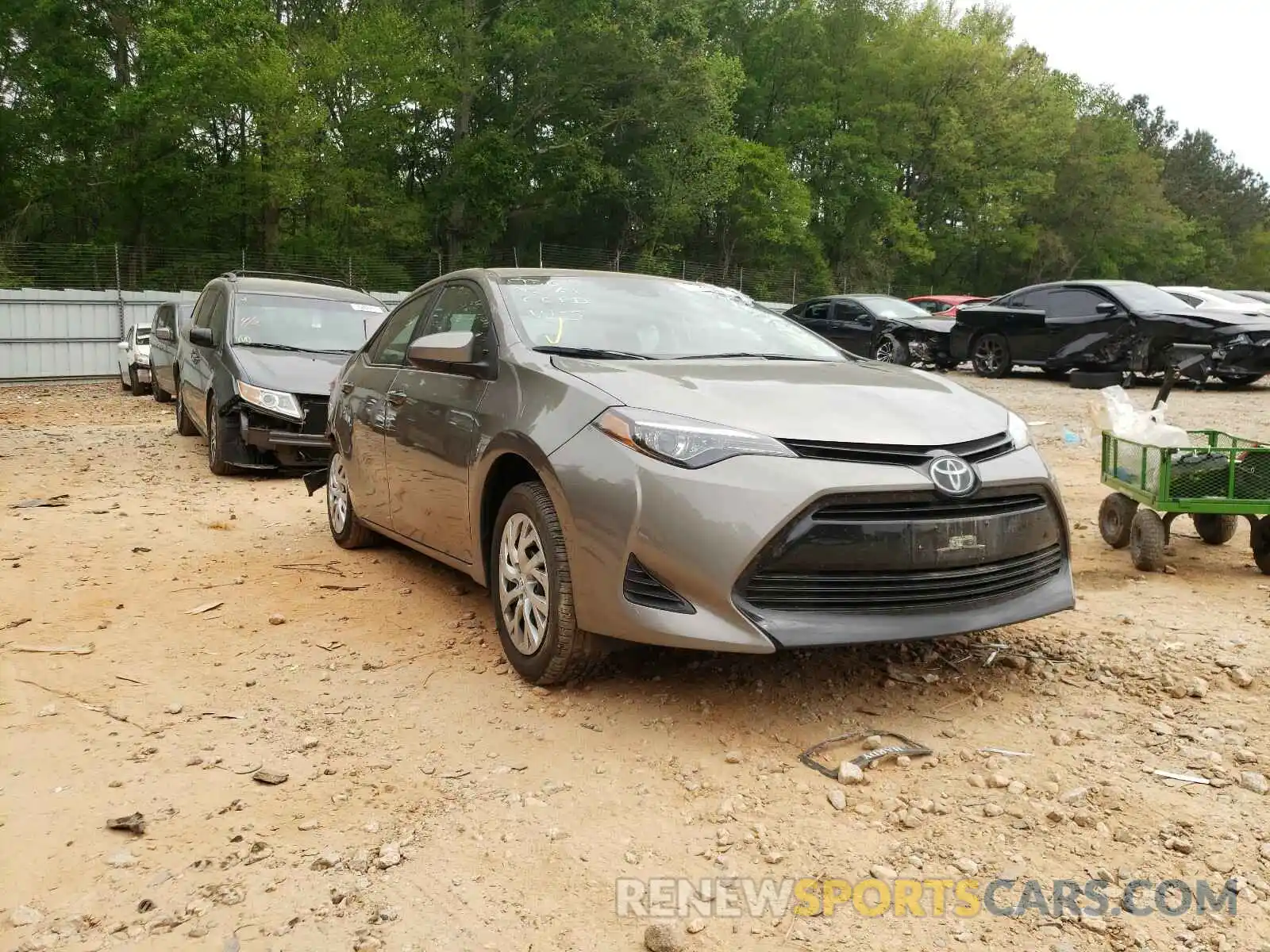 1 Photograph of a damaged car 5YFBURHE9KP899368 TOYOTA COROLLA 2019