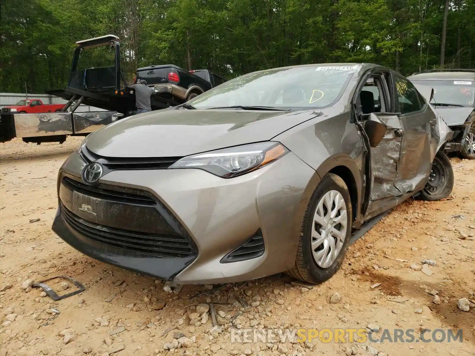 2 Photograph of a damaged car 5YFBURHE9KP899368 TOYOTA COROLLA 2019