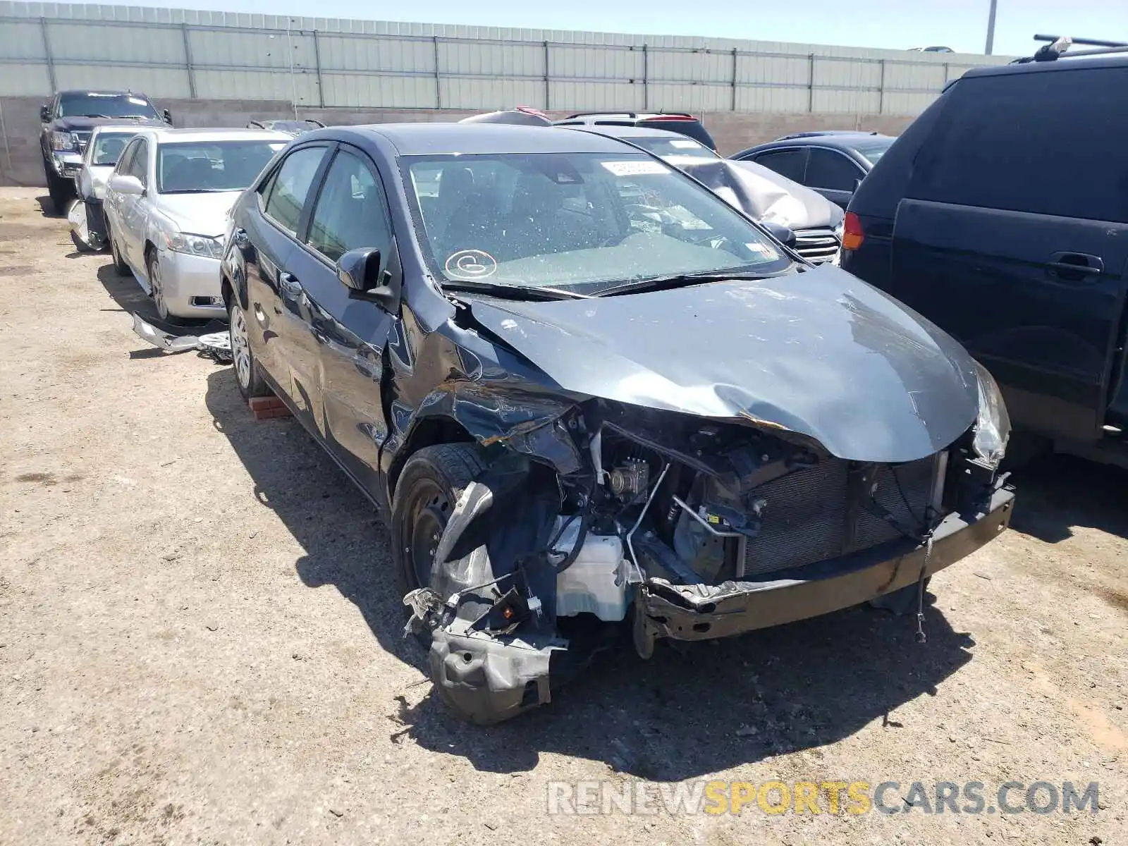 1 Photograph of a damaged car 5YFBURHE9KP899385 TOYOTA COROLLA 2019