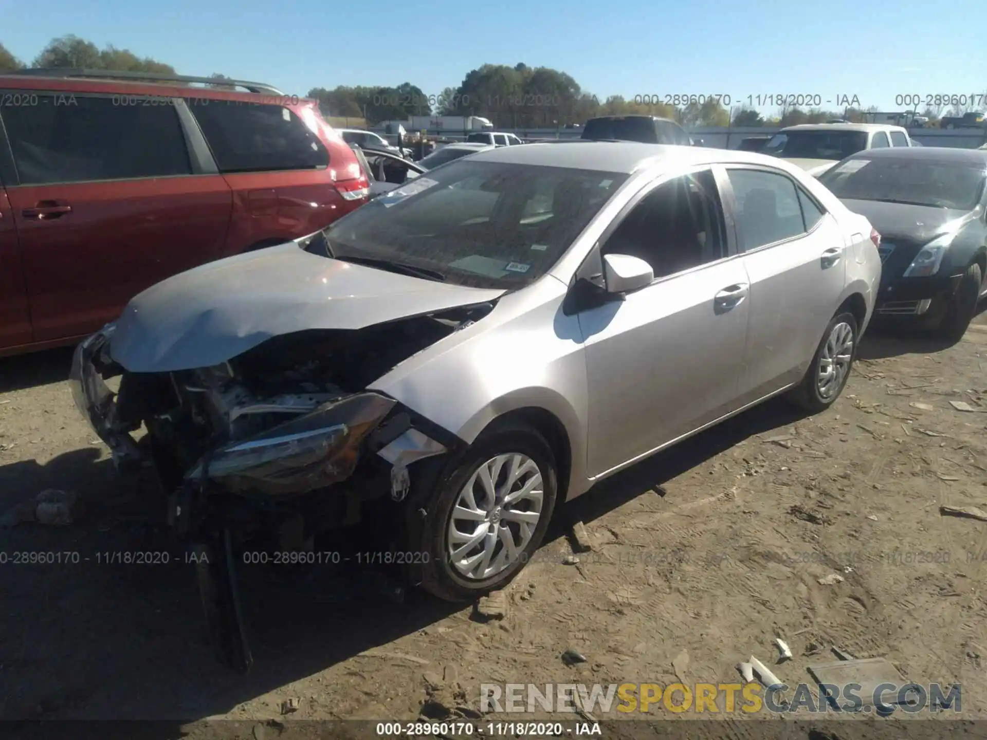 2 Photograph of a damaged car 5YFBURHE9KP899435 TOYOTA COROLLA 2019