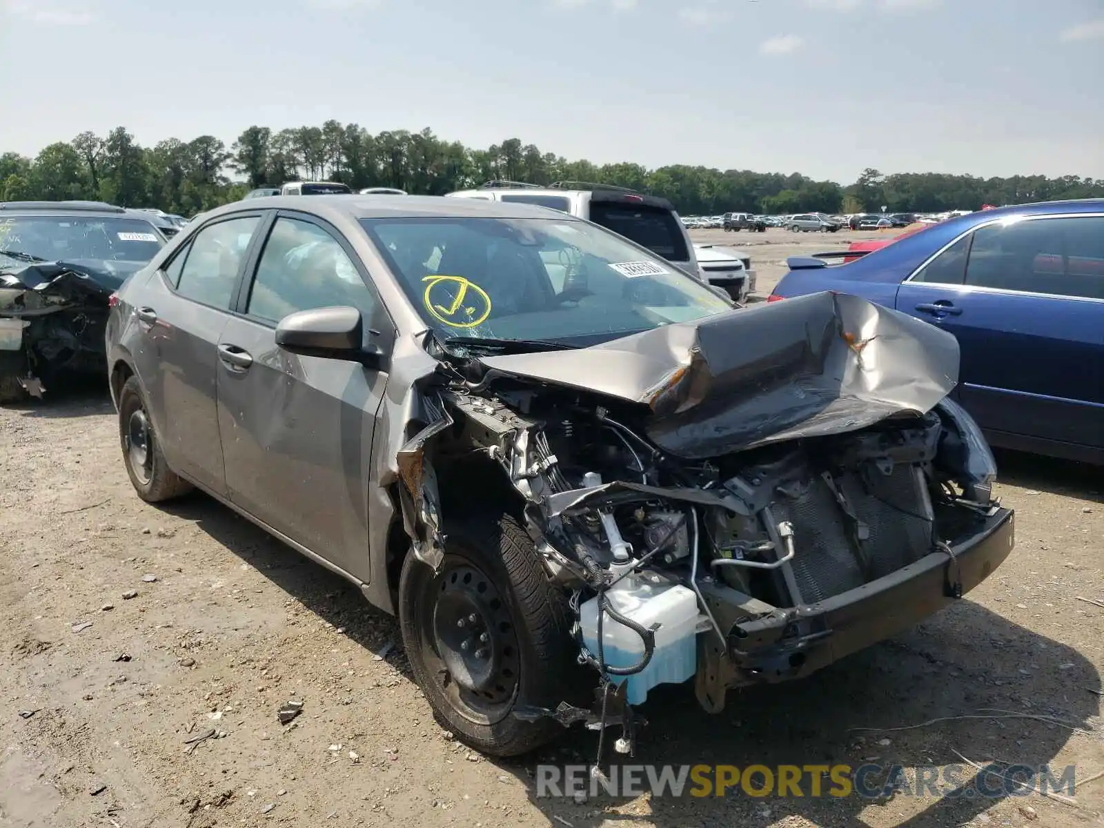 1 Photograph of a damaged car 5YFBURHE9KP899502 TOYOTA COROLLA 2019