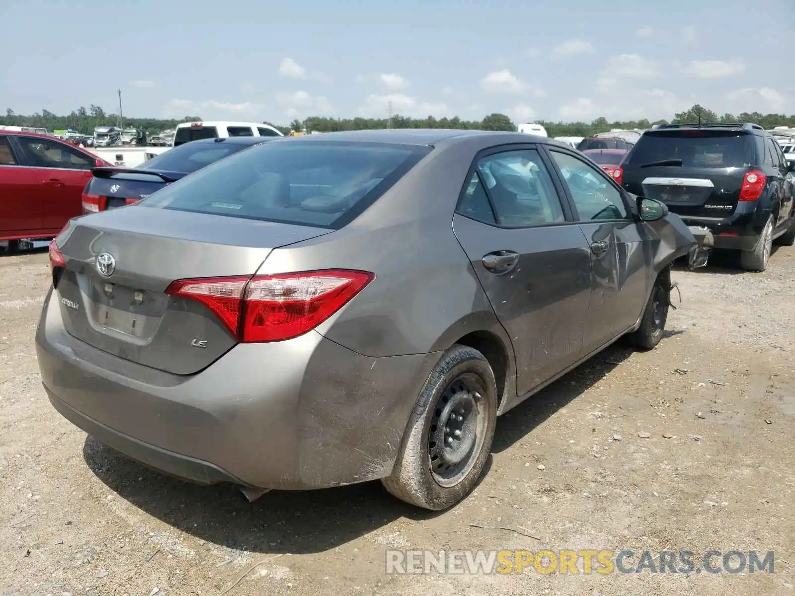 4 Photograph of a damaged car 5YFBURHE9KP899502 TOYOTA COROLLA 2019