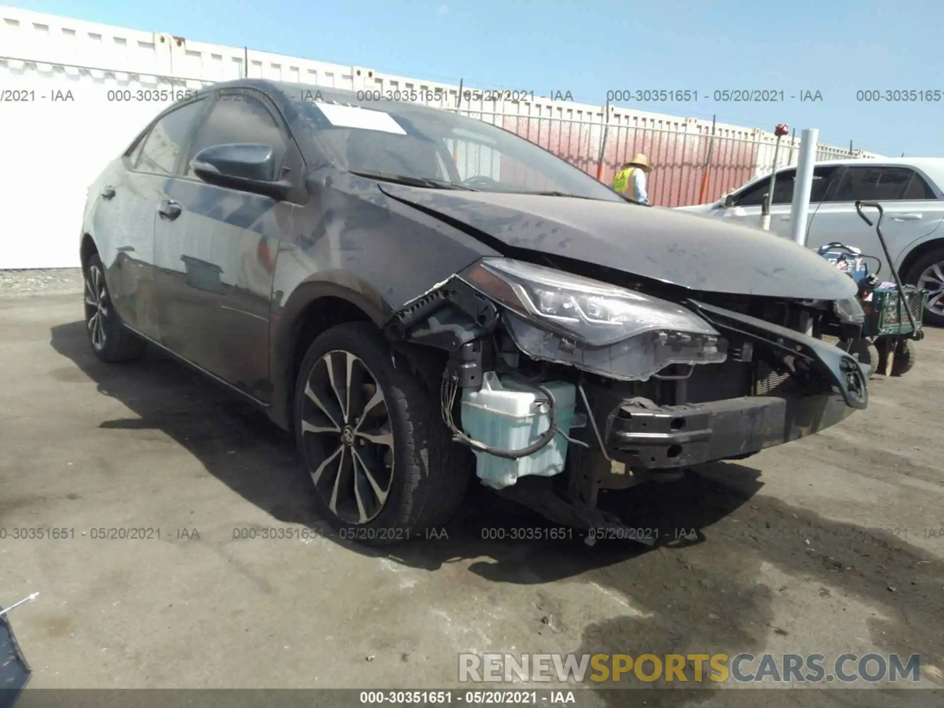 1 Photograph of a damaged car 5YFBURHE9KP899855 TOYOTA COROLLA 2019