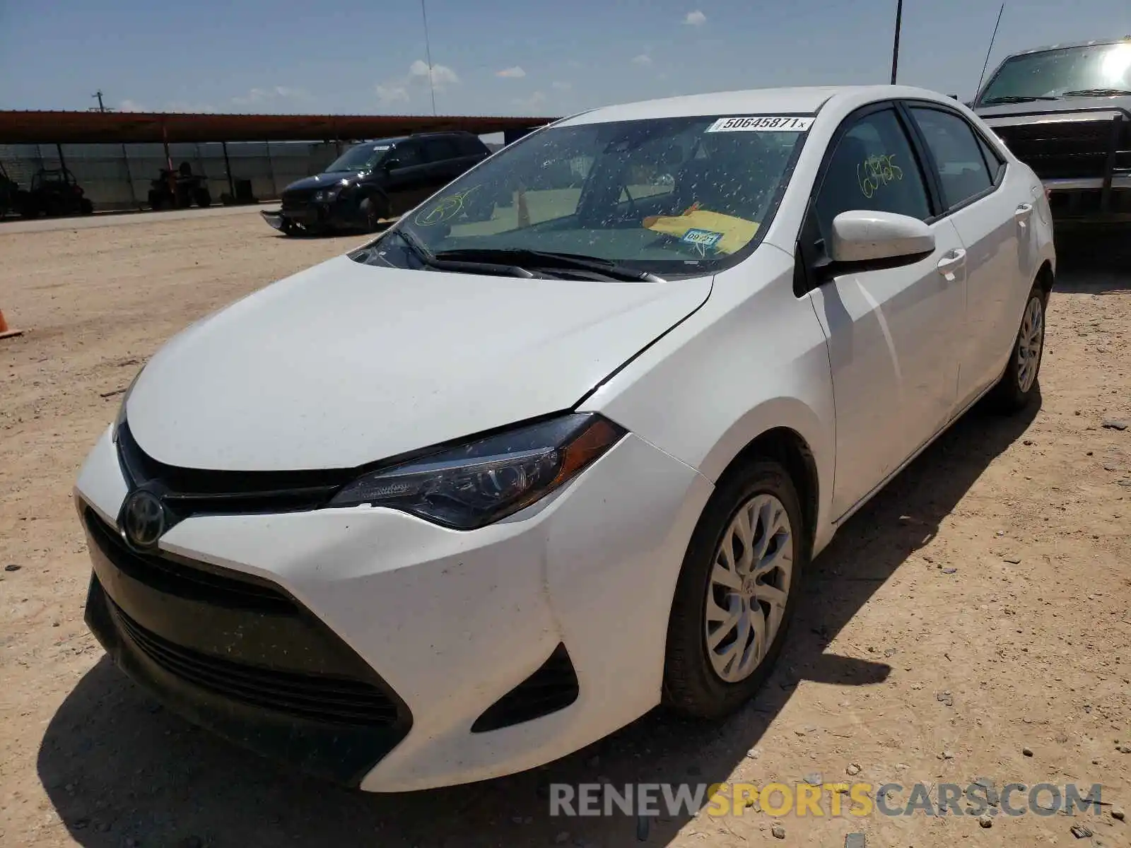 2 Photograph of a damaged car 5YFBURHE9KP899936 TOYOTA COROLLA 2019