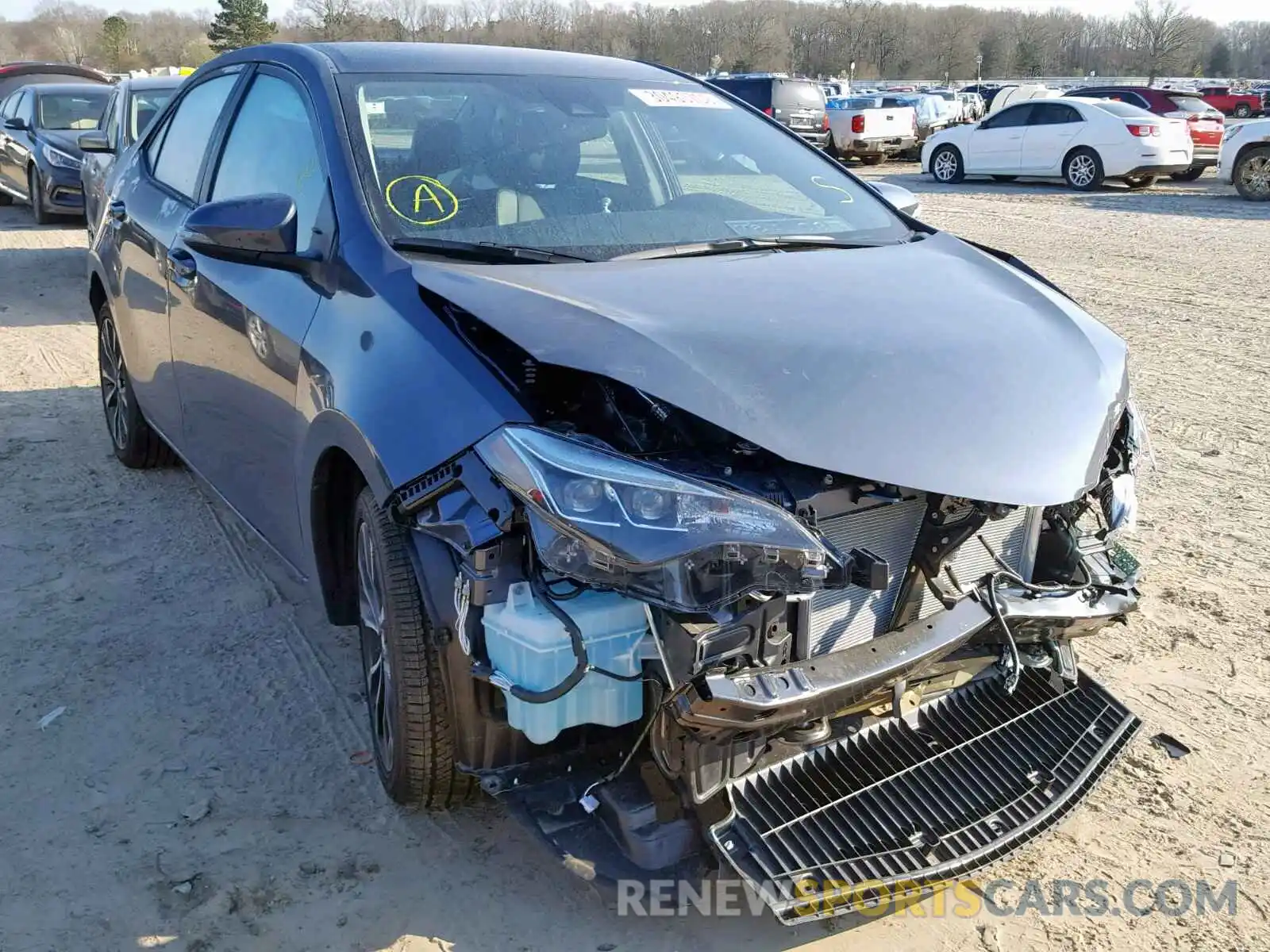 1 Photograph of a damaged car 5YFBURHE9KP900292 TOYOTA COROLLA 2019