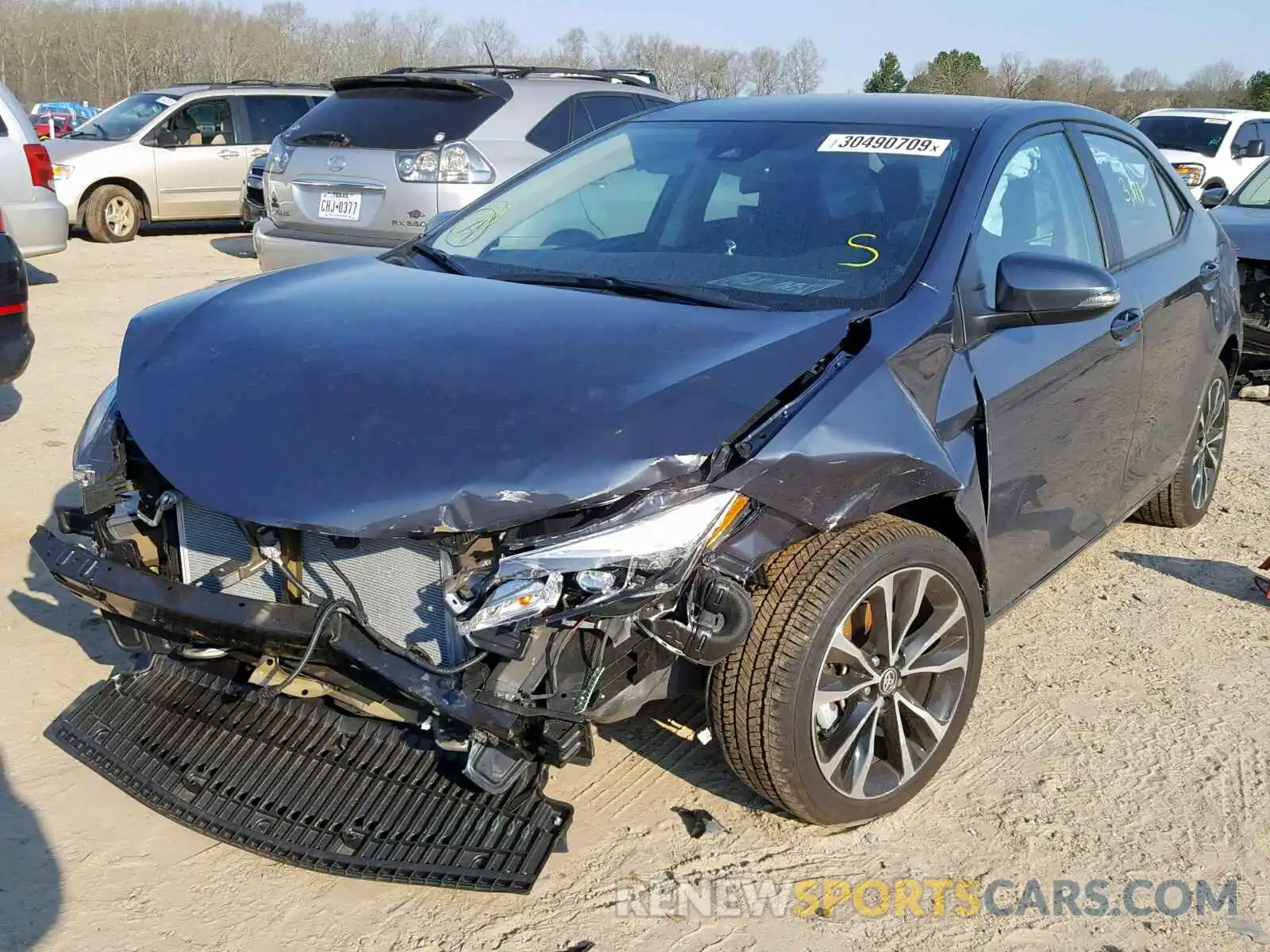 2 Photograph of a damaged car 5YFBURHE9KP900292 TOYOTA COROLLA 2019