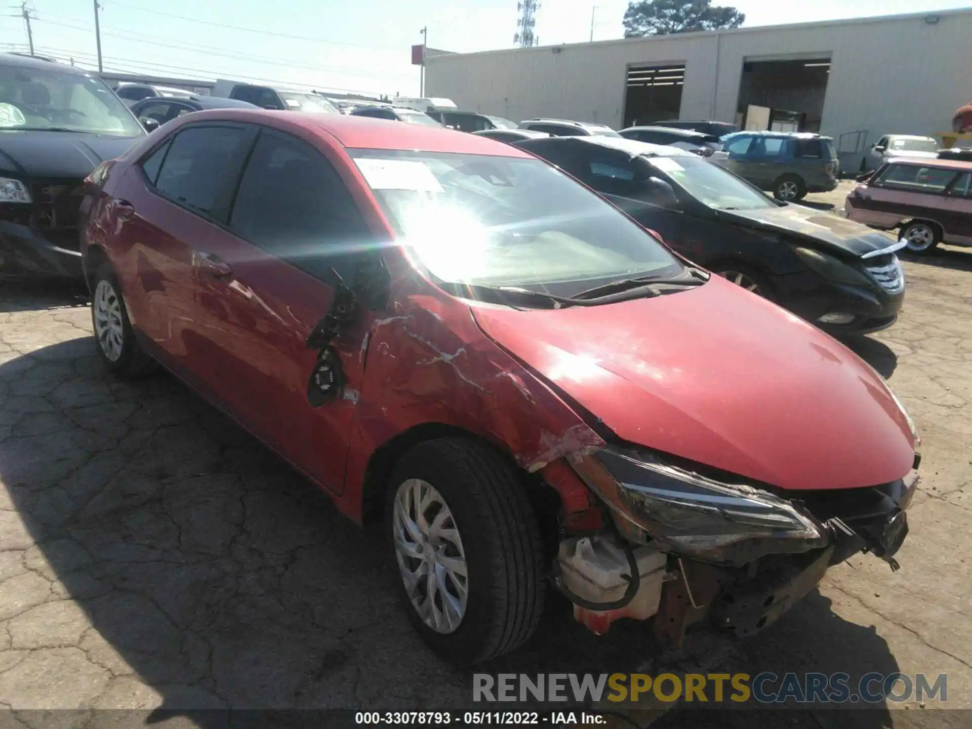 1 Photograph of a damaged car 5YFBURHE9KP900387 TOYOTA COROLLA 2019