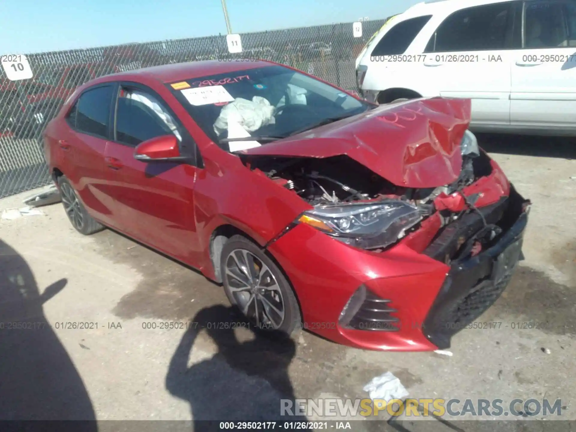 1 Photograph of a damaged car 5YFBURHE9KP900633 TOYOTA COROLLA 2019