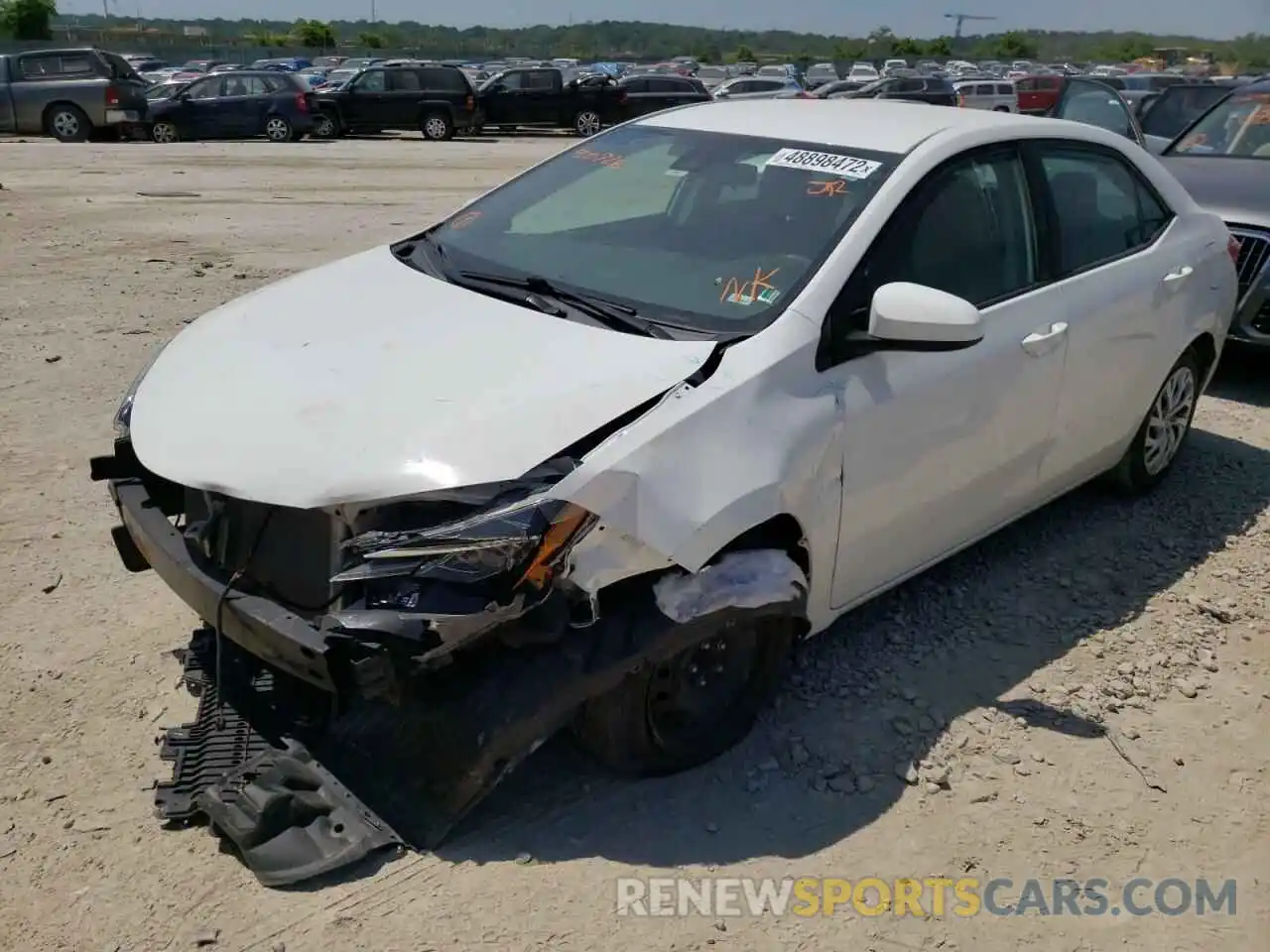 2 Photograph of a damaged car 5YFBURHE9KP900728 TOYOTA COROLLA 2019