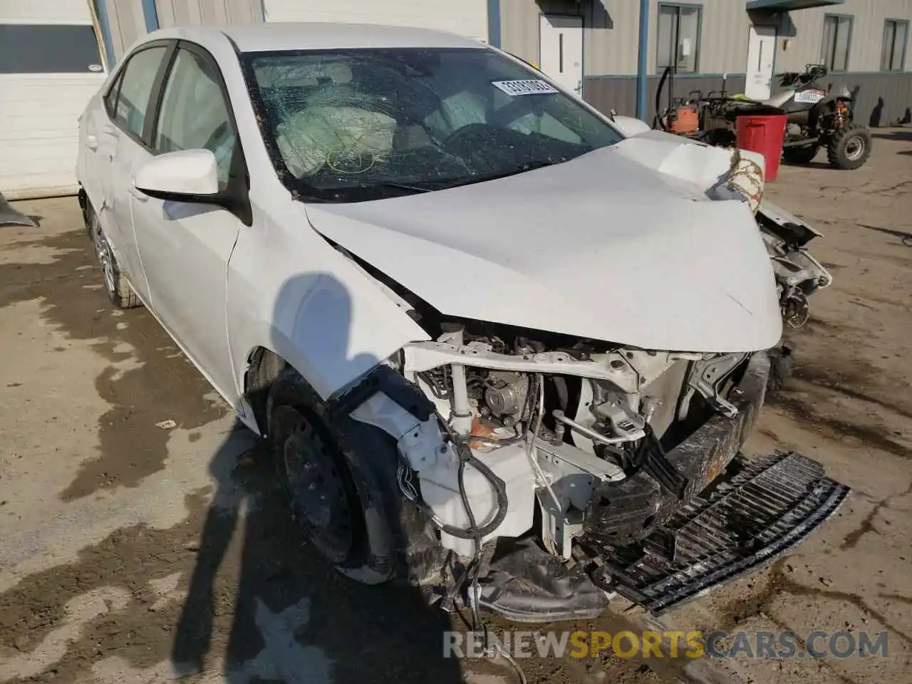 1 Photograph of a damaged car 5YFBURHE9KP901426 TOYOTA COROLLA 2019