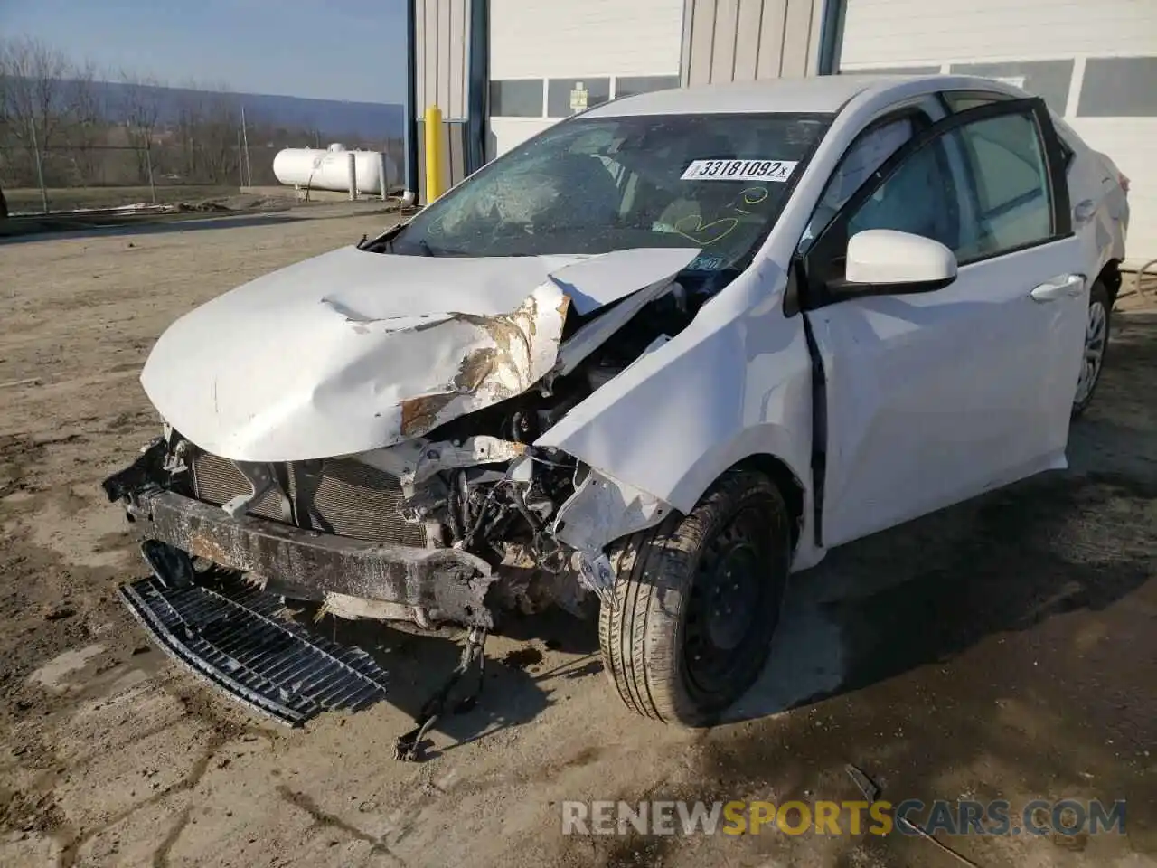 2 Photograph of a damaged car 5YFBURHE9KP901426 TOYOTA COROLLA 2019