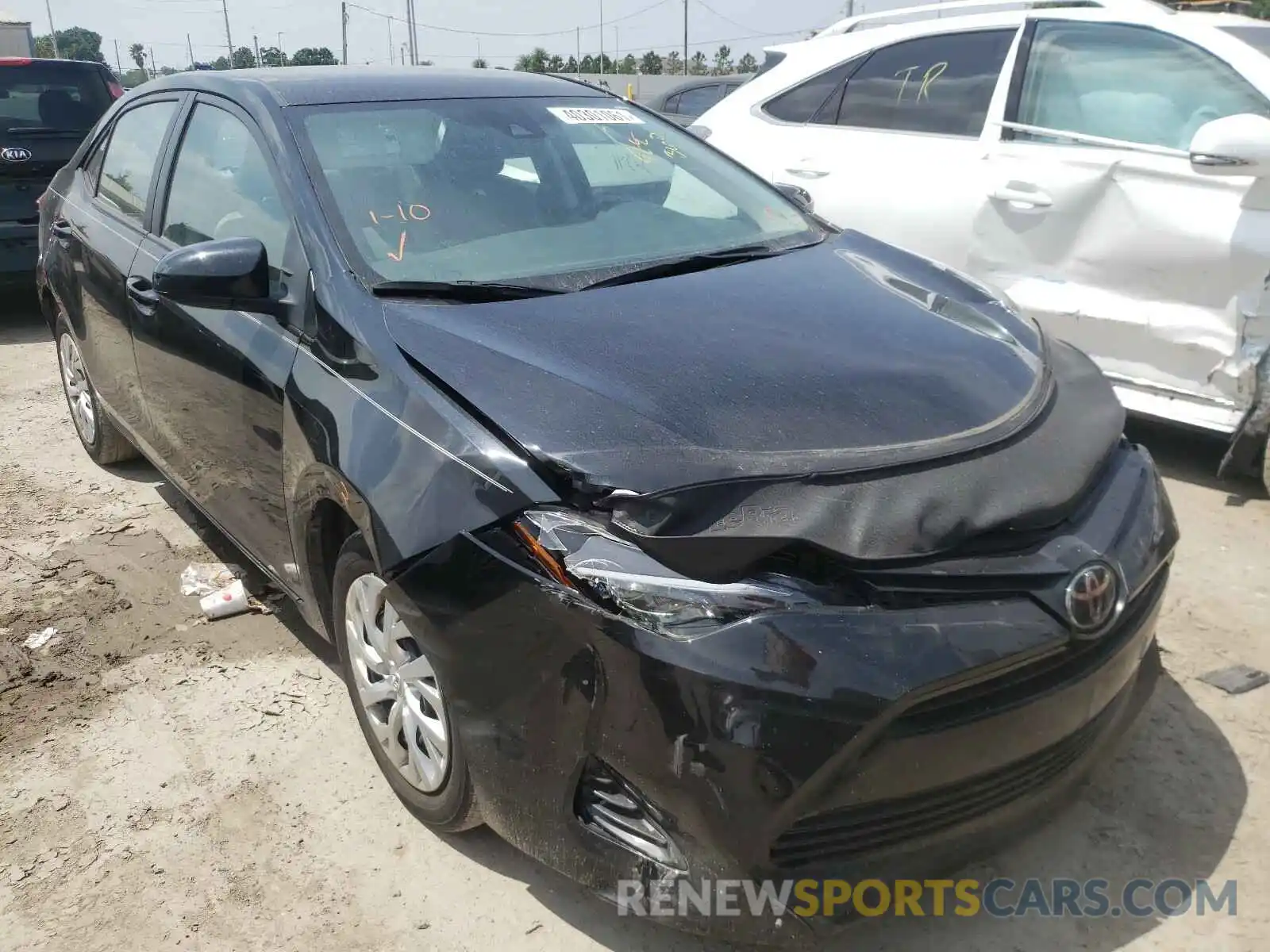 1 Photograph of a damaged car 5YFBURHE9KP902057 TOYOTA COROLLA 2019