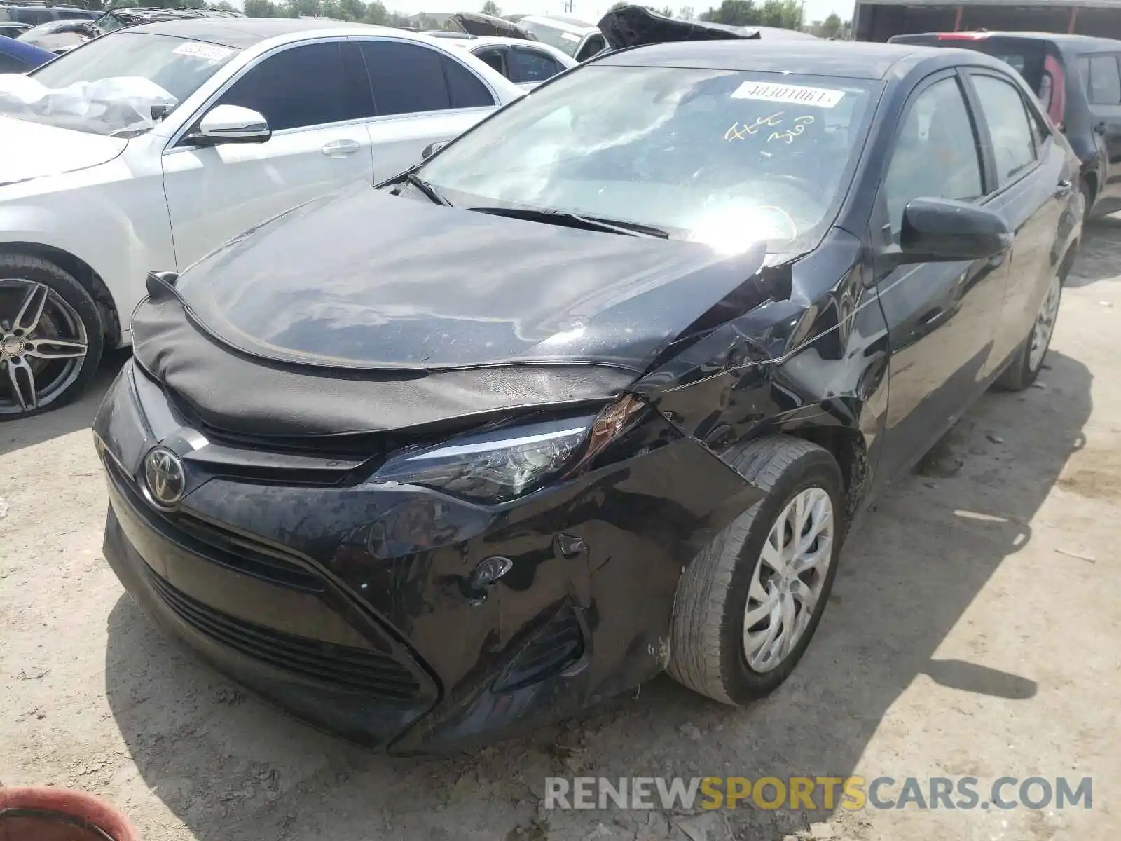 2 Photograph of a damaged car 5YFBURHE9KP902057 TOYOTA COROLLA 2019