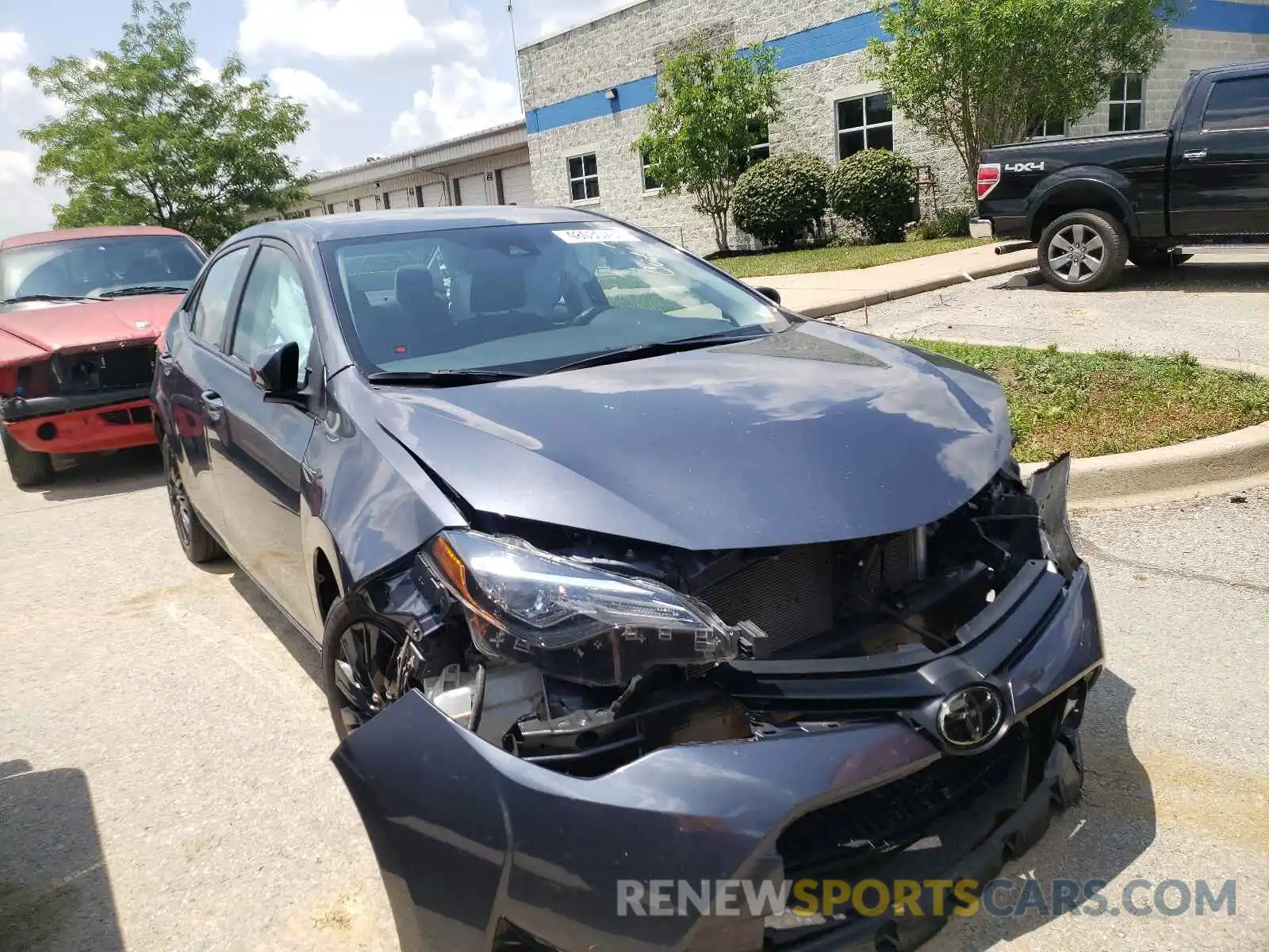 1 Photograph of a damaged car 5YFBURHE9KP902124 TOYOTA COROLLA 2019