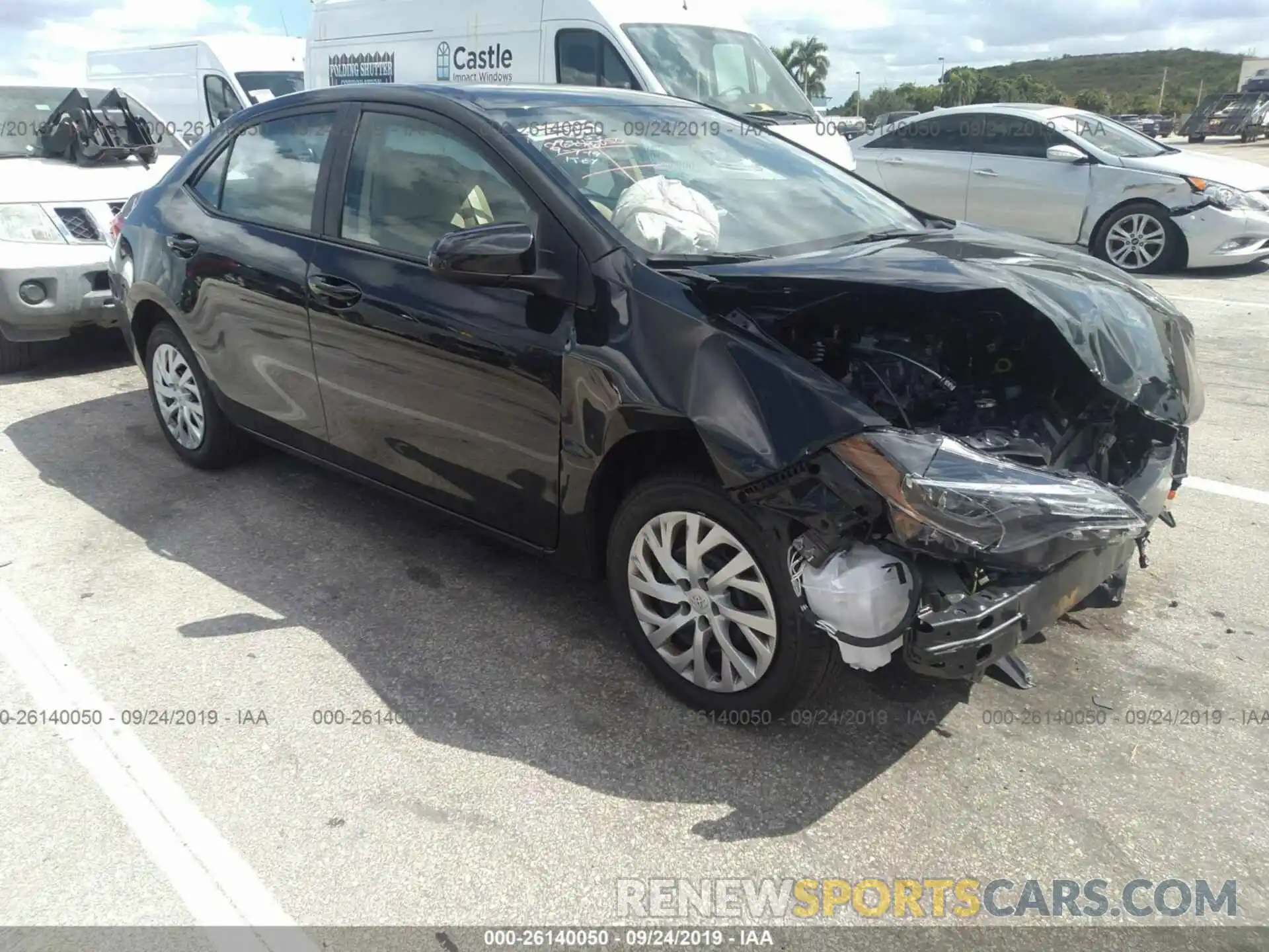 1 Photograph of a damaged car 5YFBURHE9KP902401 TOYOTA COROLLA 2019