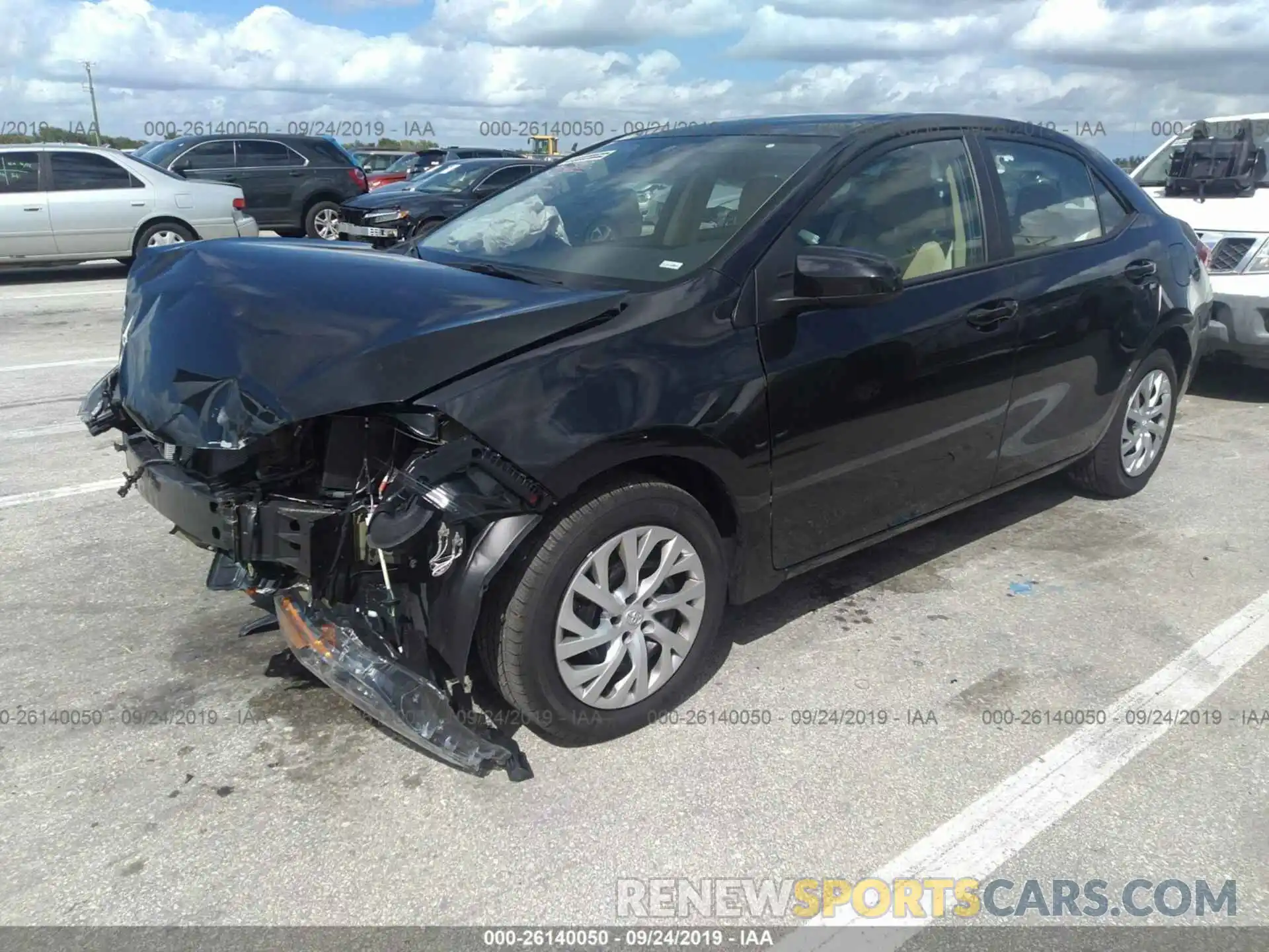 2 Photograph of a damaged car 5YFBURHE9KP902401 TOYOTA COROLLA 2019