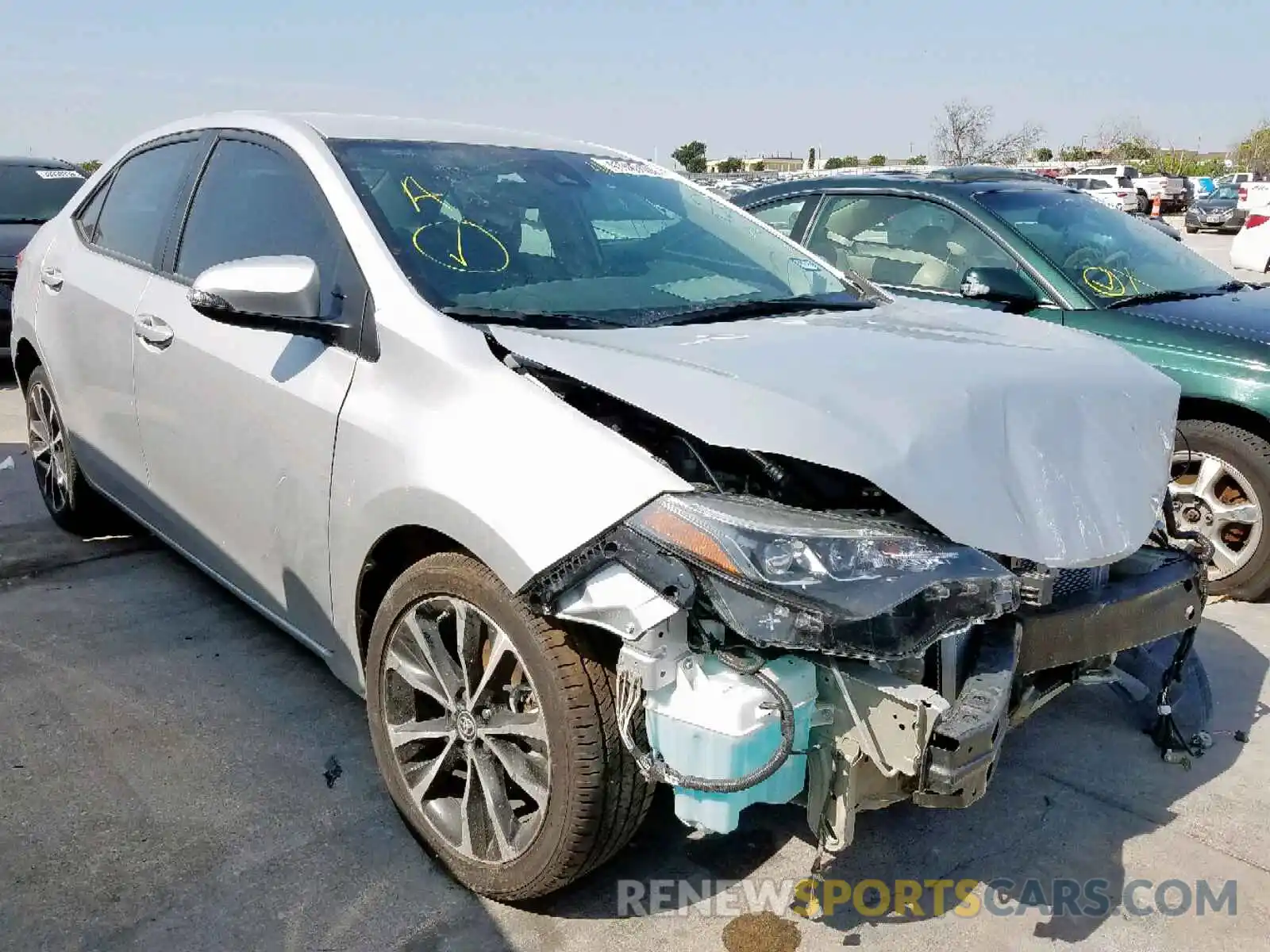 1 Photograph of a damaged car 5YFBURHE9KP902558 TOYOTA COROLLA 2019