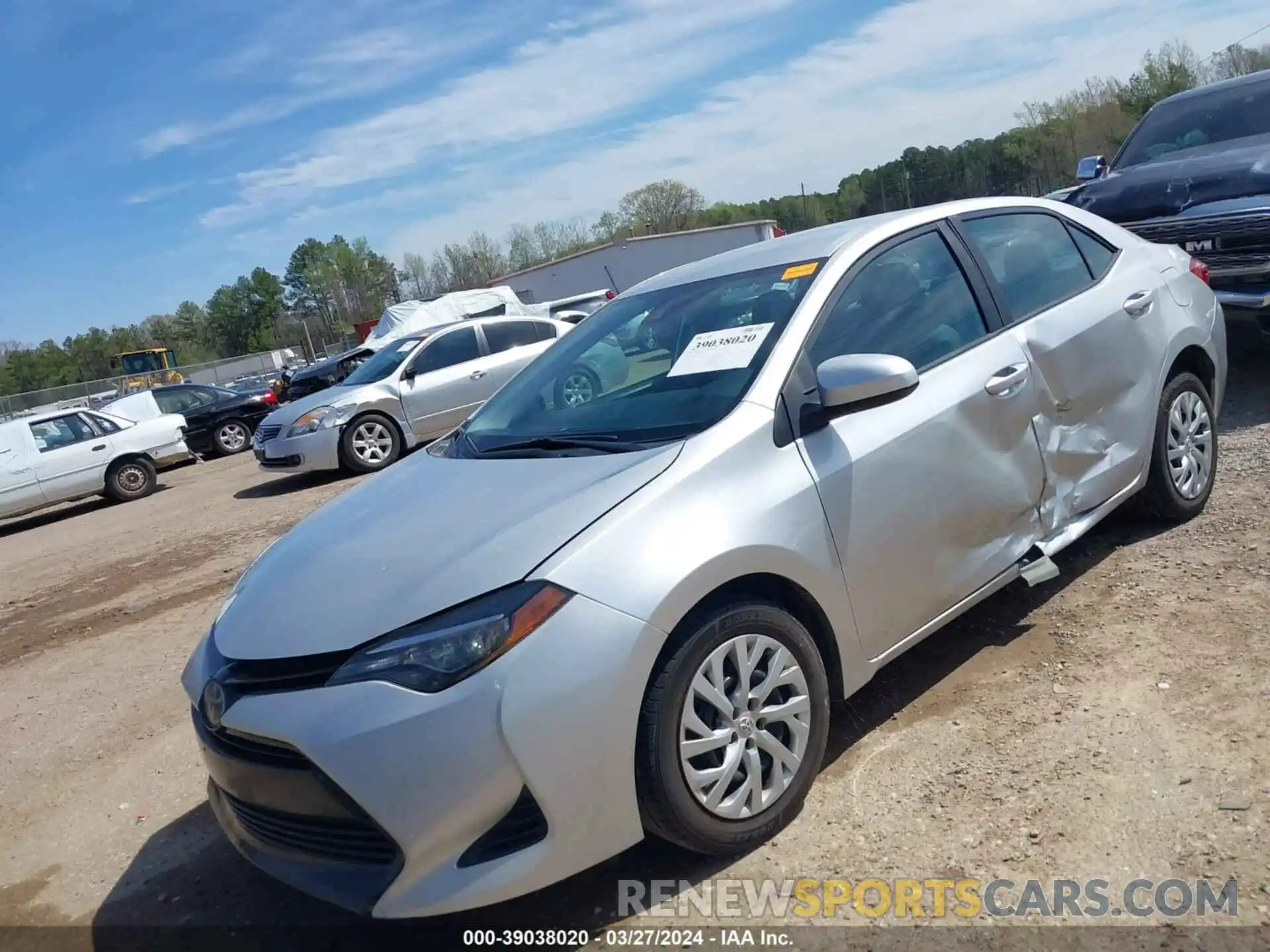 2 Photograph of a damaged car 5YFBURHE9KP902592 TOYOTA COROLLA 2019