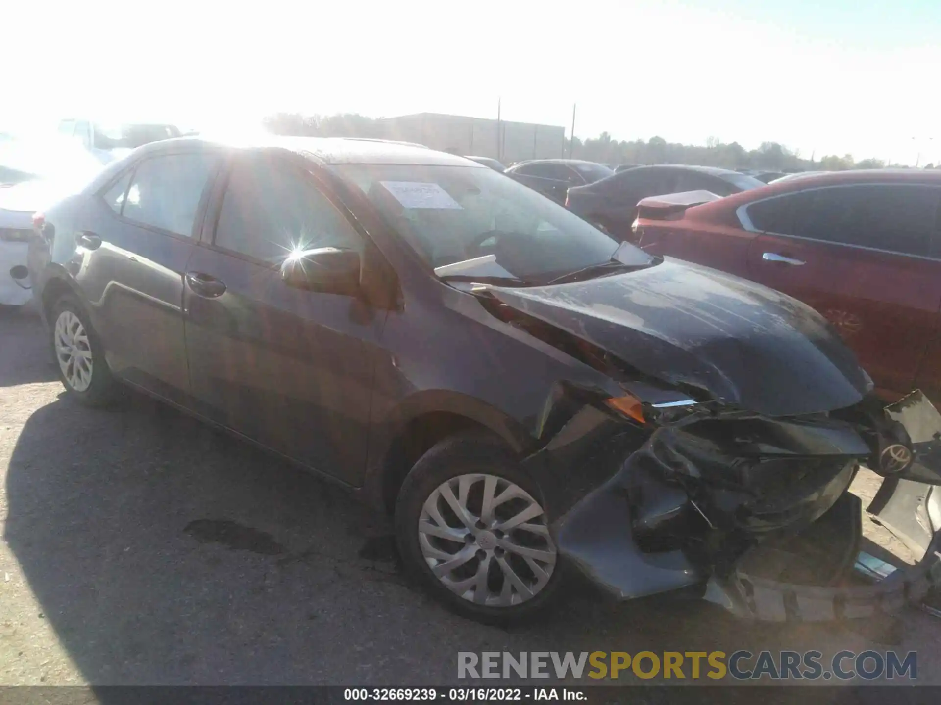 1 Photograph of a damaged car 5YFBURHE9KP902673 TOYOTA COROLLA 2019