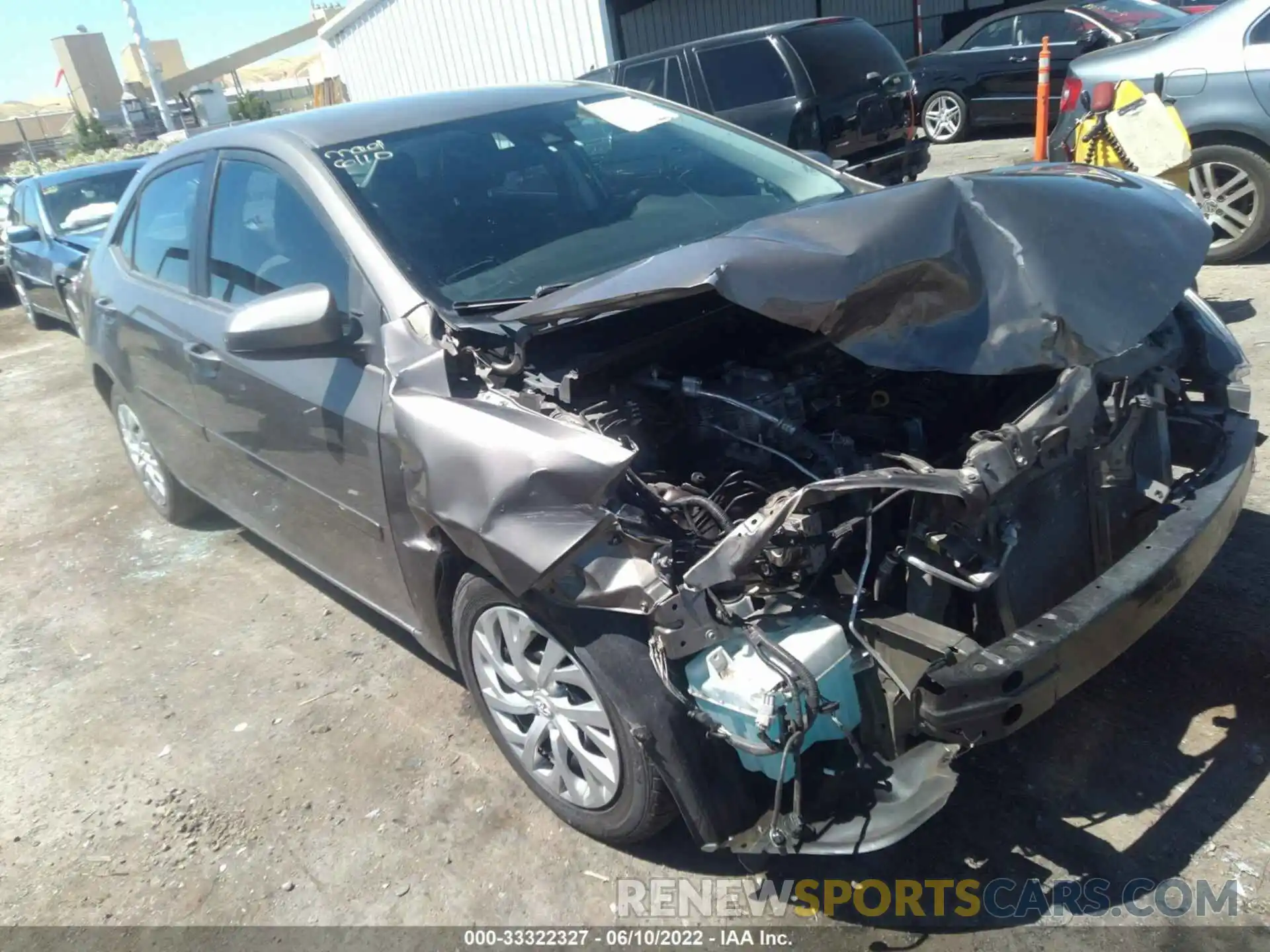 1 Photograph of a damaged car 5YFBURHE9KP903158 TOYOTA COROLLA 2019