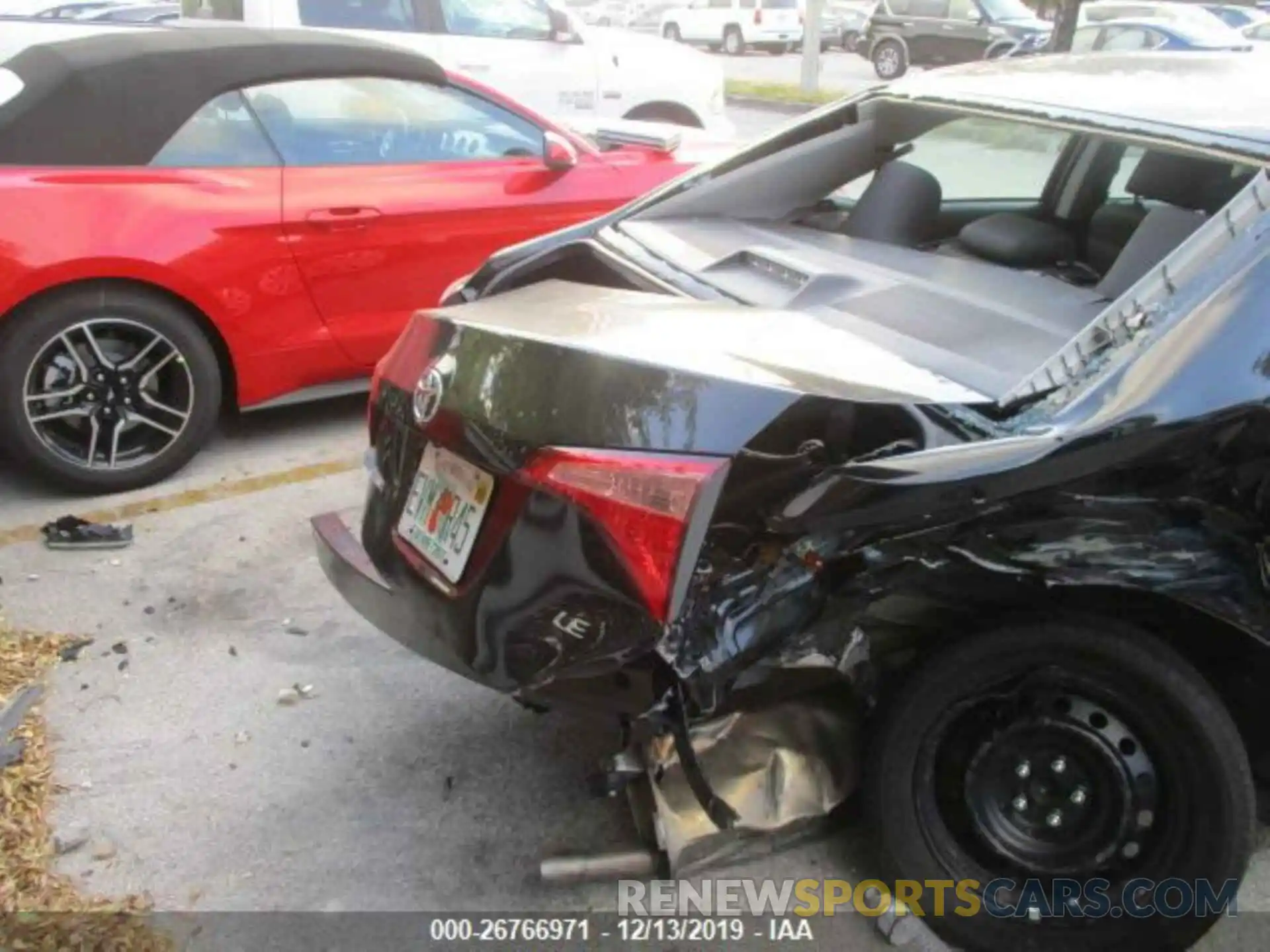 2 Photograph of a damaged car 5YFBURHE9KP903452 TOYOTA COROLLA 2019