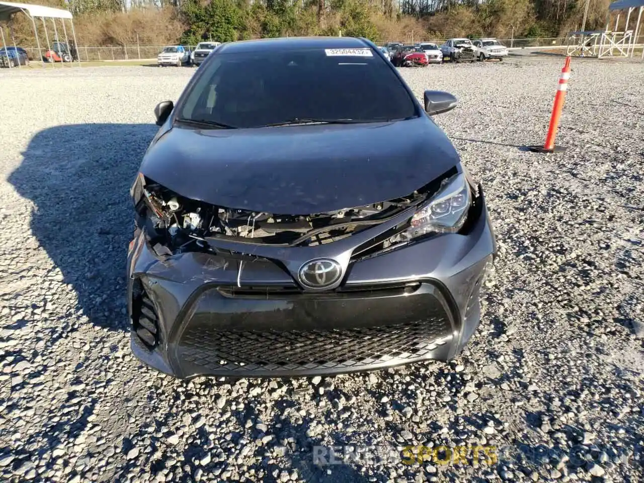 9 Photograph of a damaged car 5YFBURHE9KP903838 TOYOTA COROLLA 2019