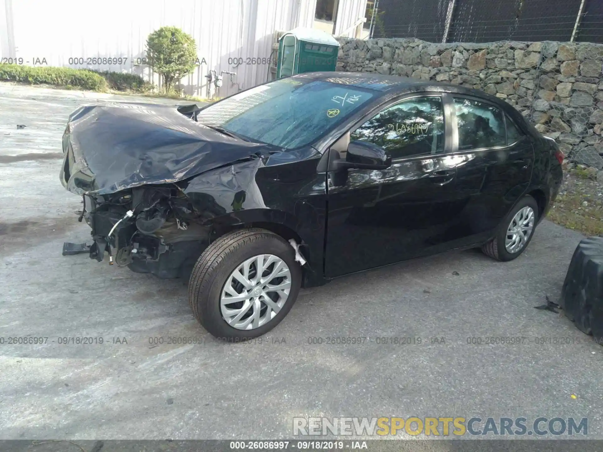 2 Photograph of a damaged car 5YFBURHE9KP904102 TOYOTA COROLLA 2019