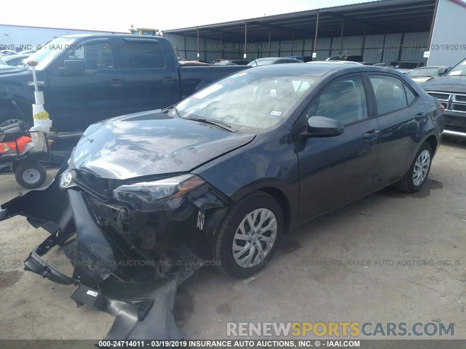 2 Photograph of a damaged car 5YFBURHE9KP904438 TOYOTA COROLLA 2019